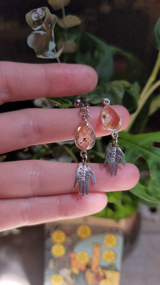 **preorder** Left Handed Palmistry Earrings