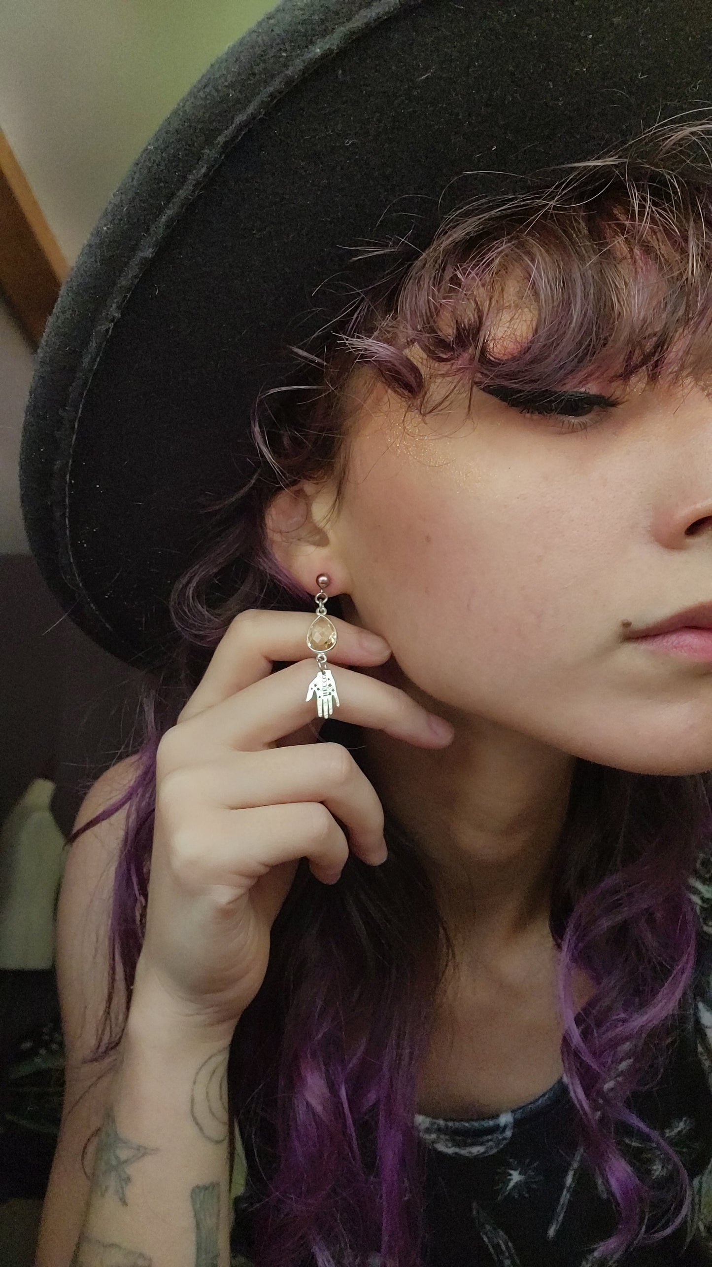 **preorder** Left Handed Palmistry Earrings