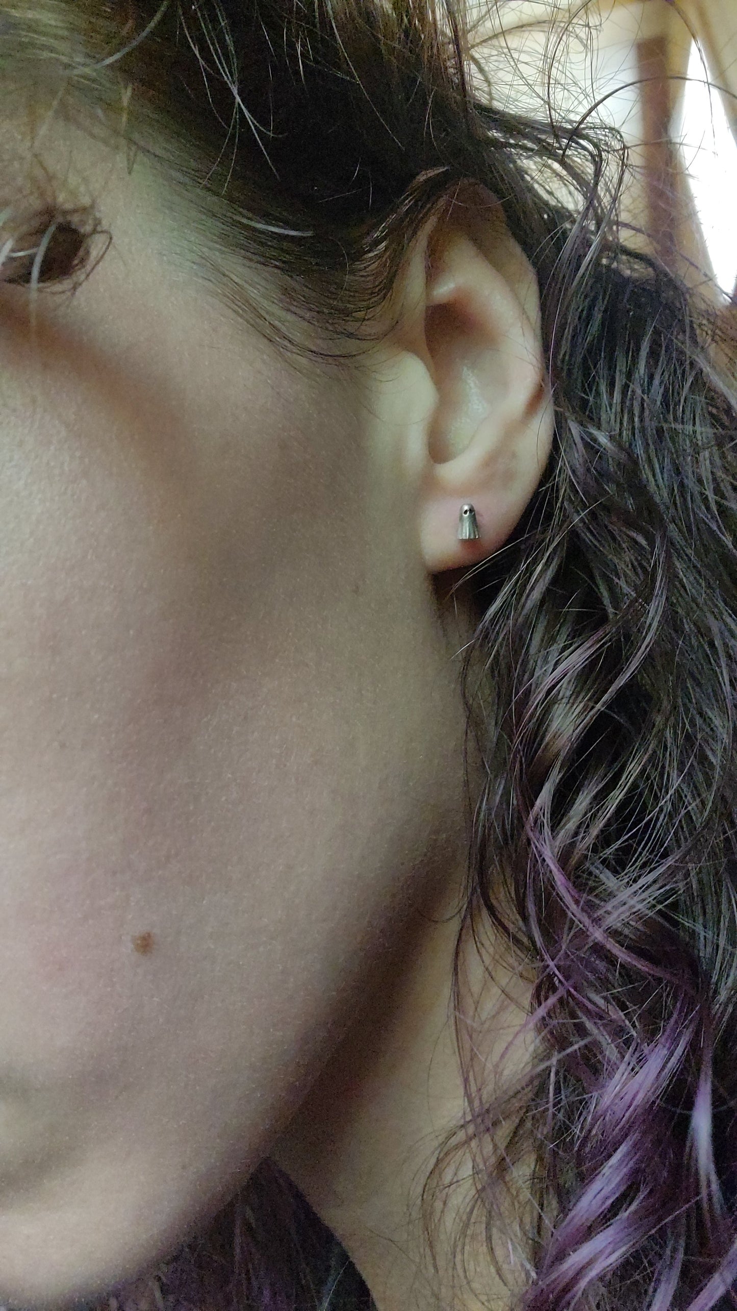 MADE TO ORDER Mini sheet ghost sterling silver stud earrings