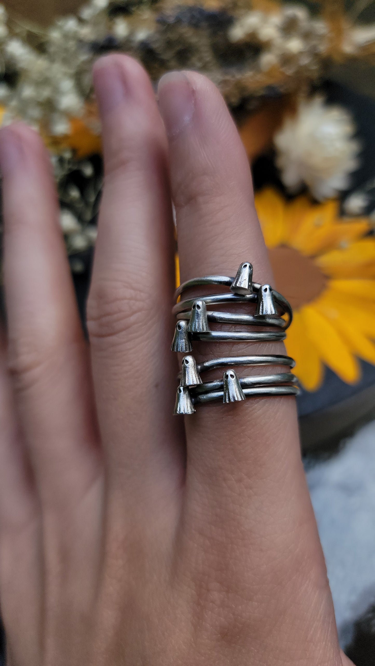 **Preorder** Mini sheet ghost silver ring