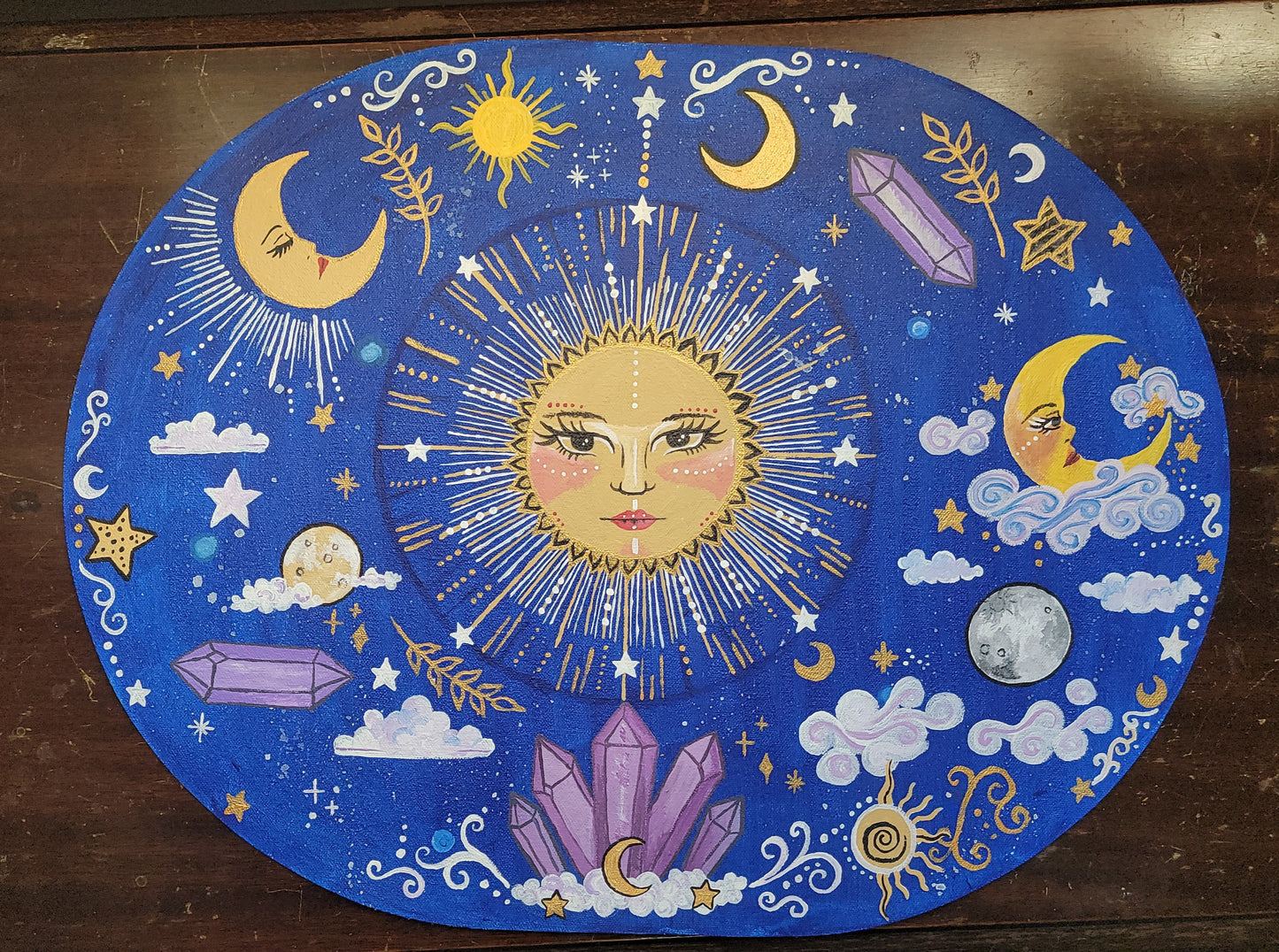 Hand painted Dreamer Altar Mat