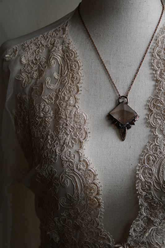 Relics: Glimmers of Hope Rutilated Quartz Copper Necklace