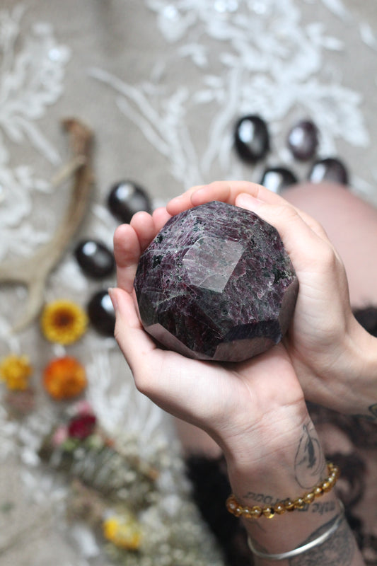 Garnet Dodecahedron No. 1