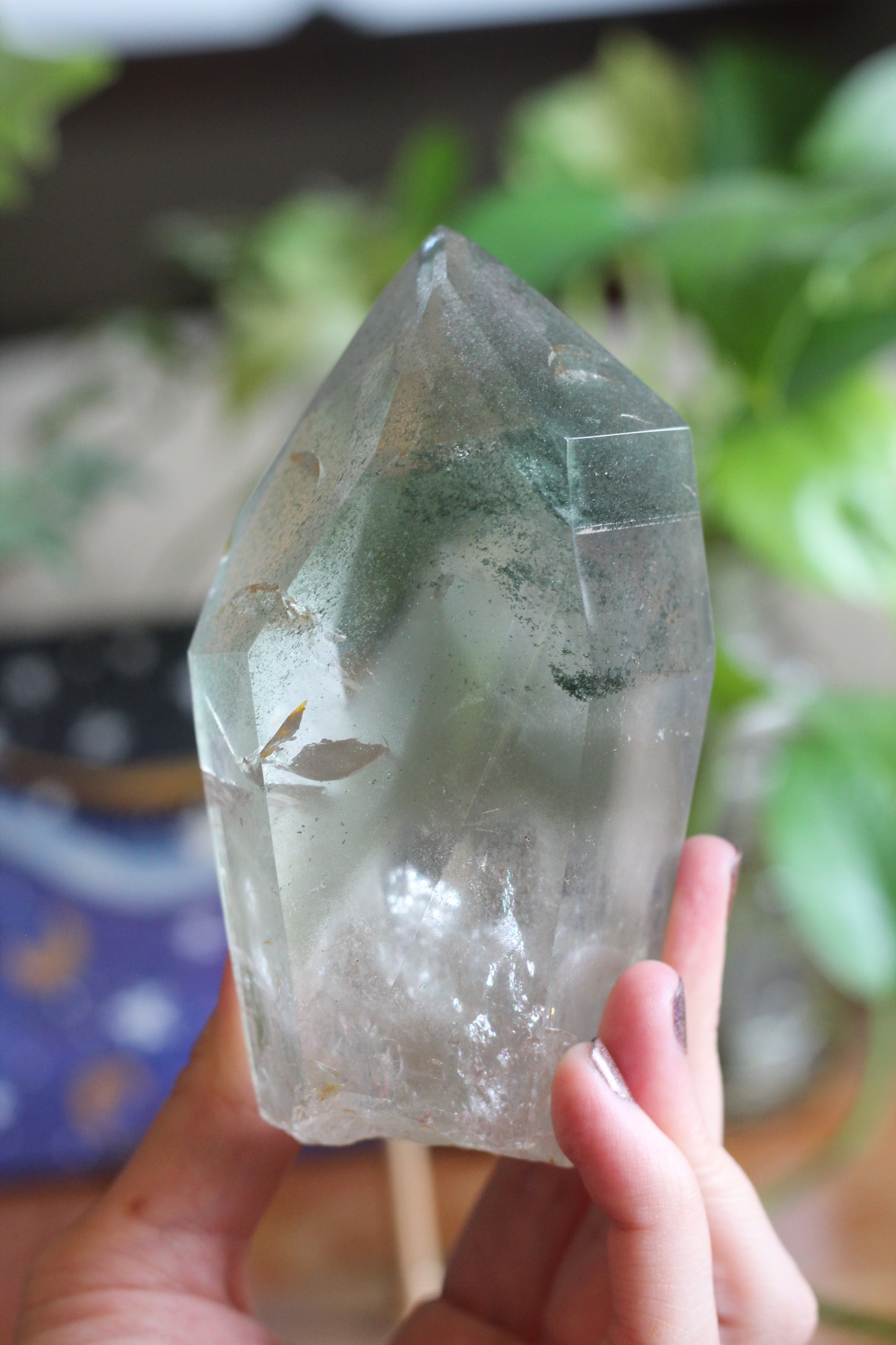 Phantom Quartz on Metal Stand