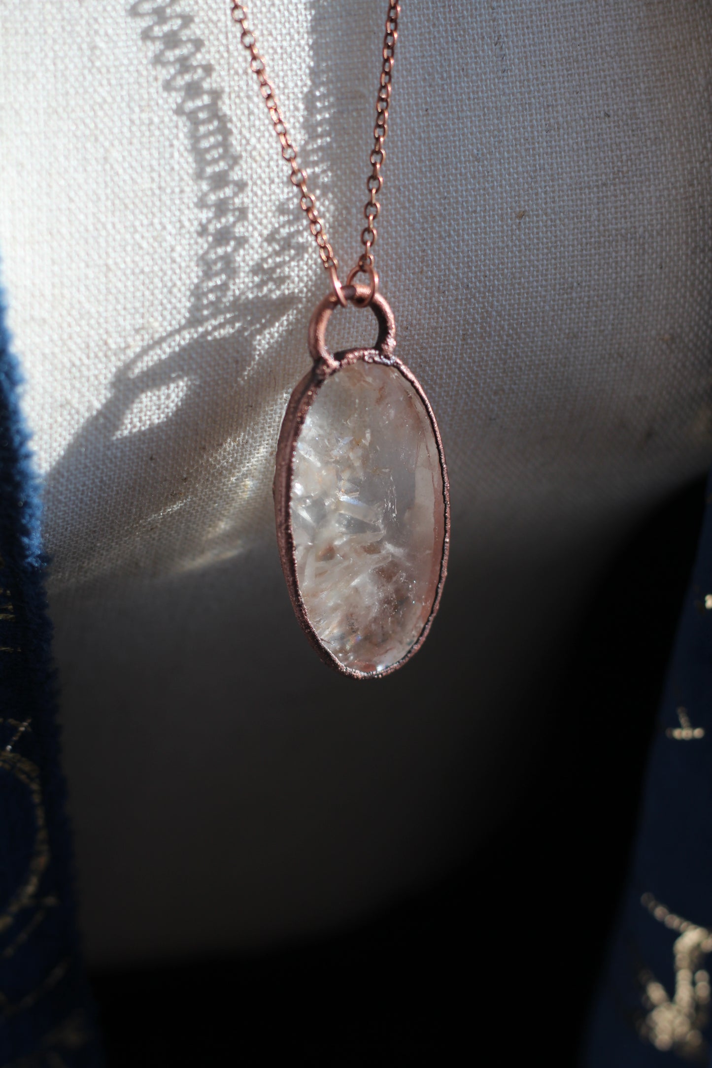 Manifestation Quartz Copper Pendant