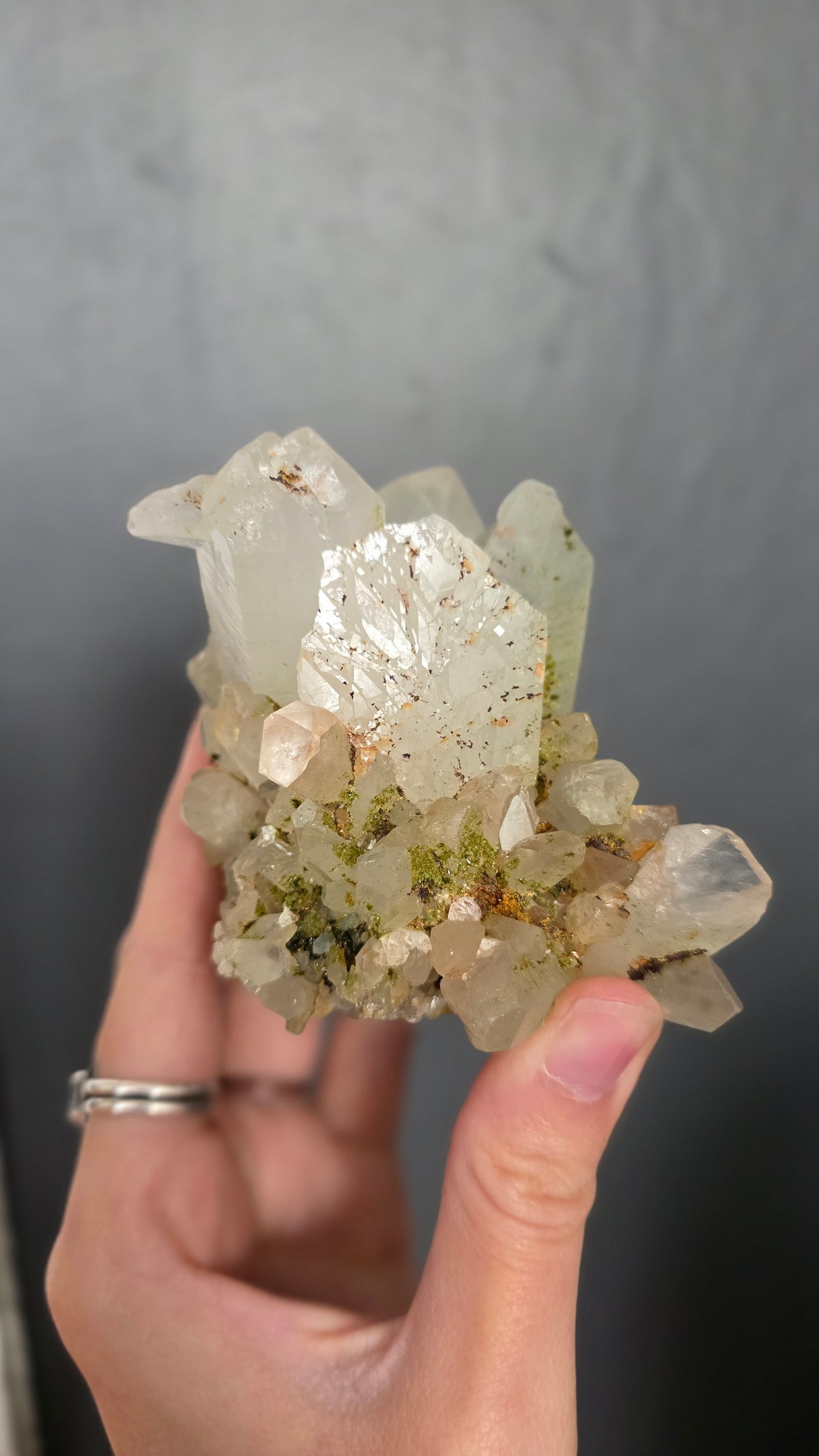 Epidote in Quartz