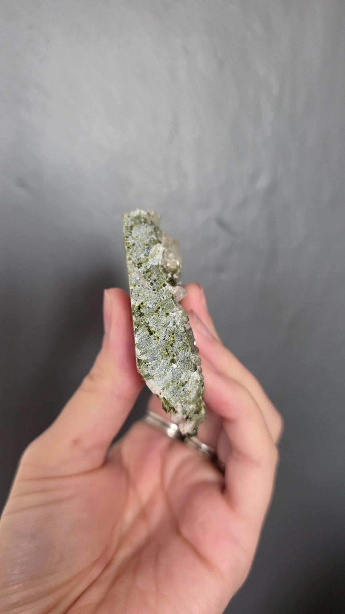 Epidote in Quartz