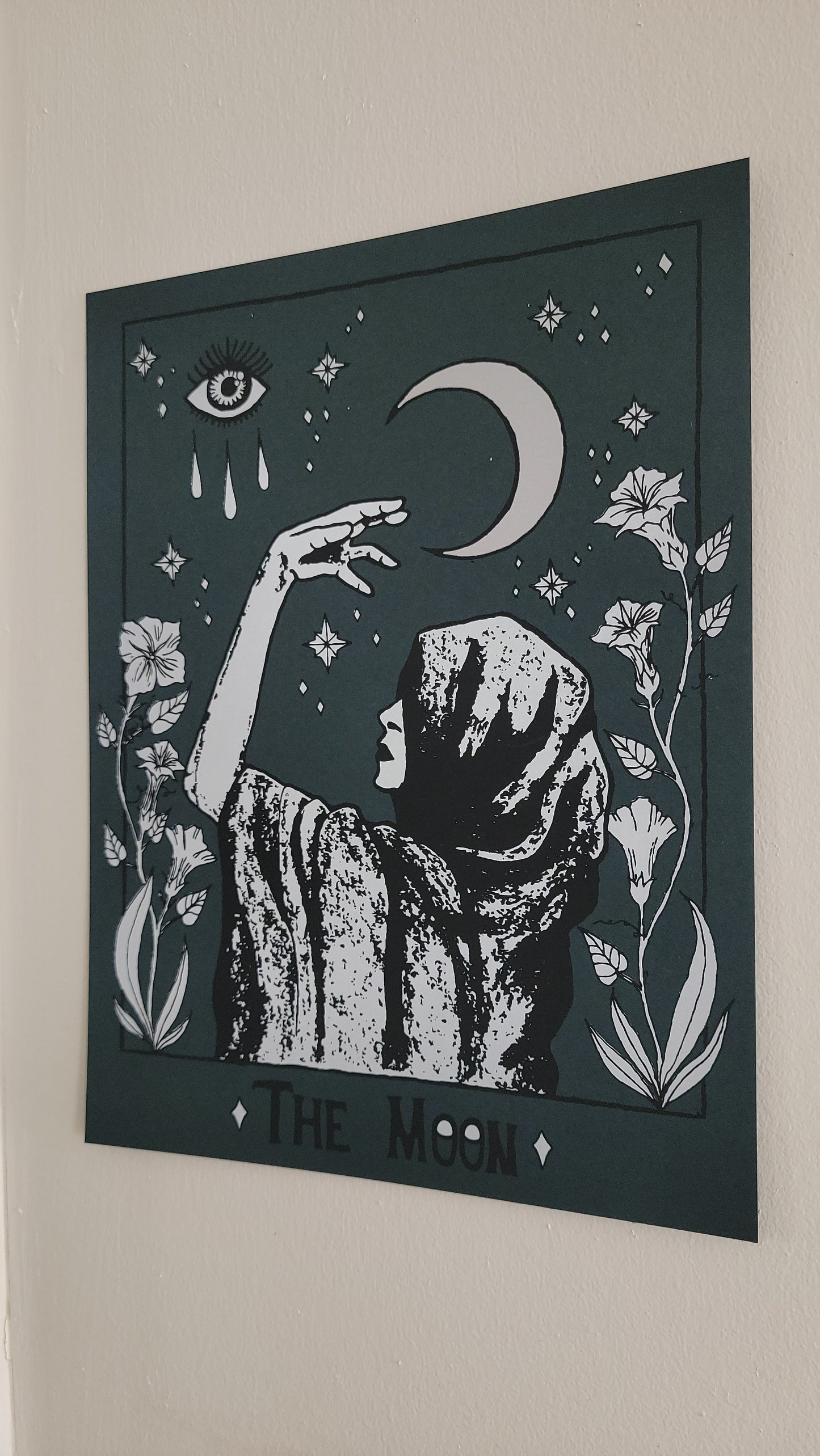 Limited! The Moon Original Drawing Screen Print