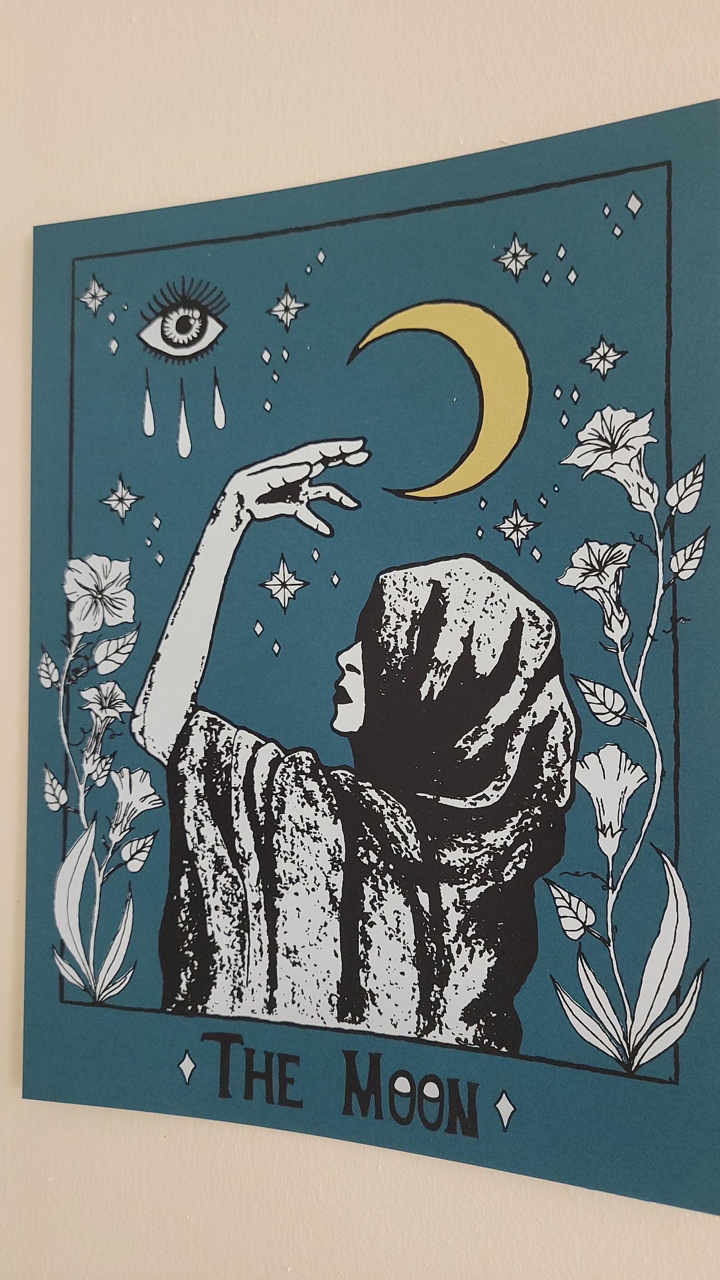 Limited! The Moon Original Drawing Screen Print