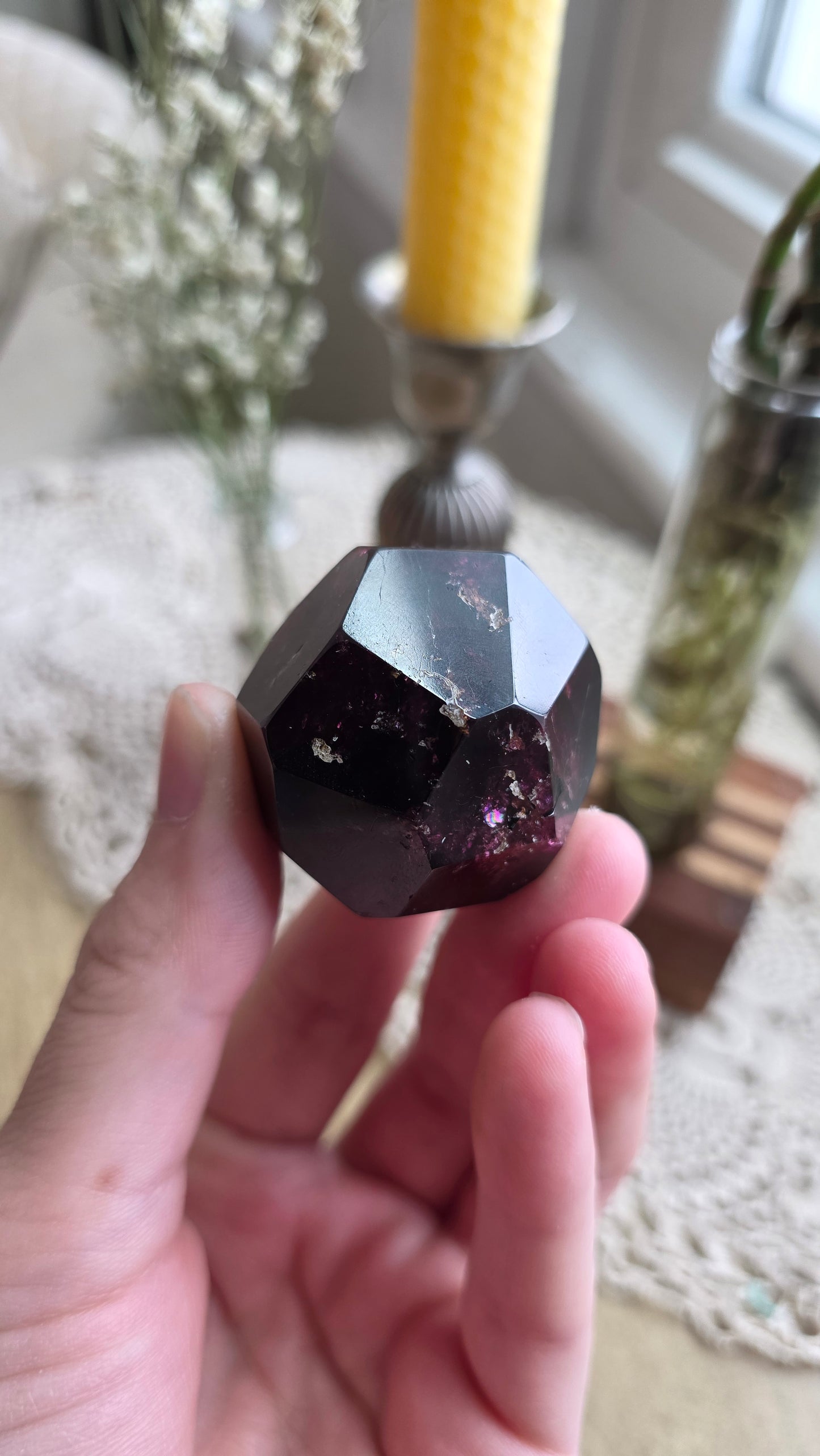 Raspberry Garnet Dodechahedron 2