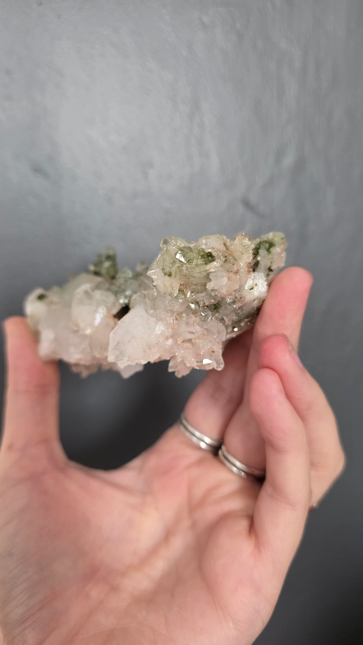 Epidote in Quartz