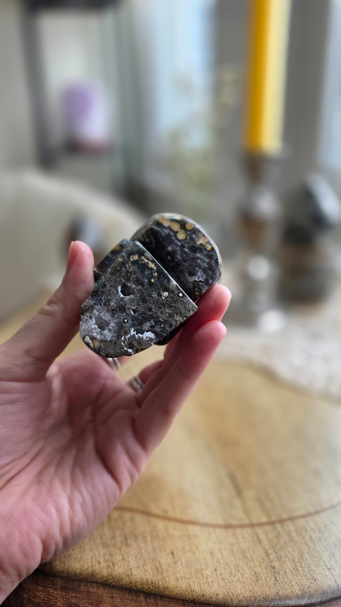 Ocean jasper skull 3
