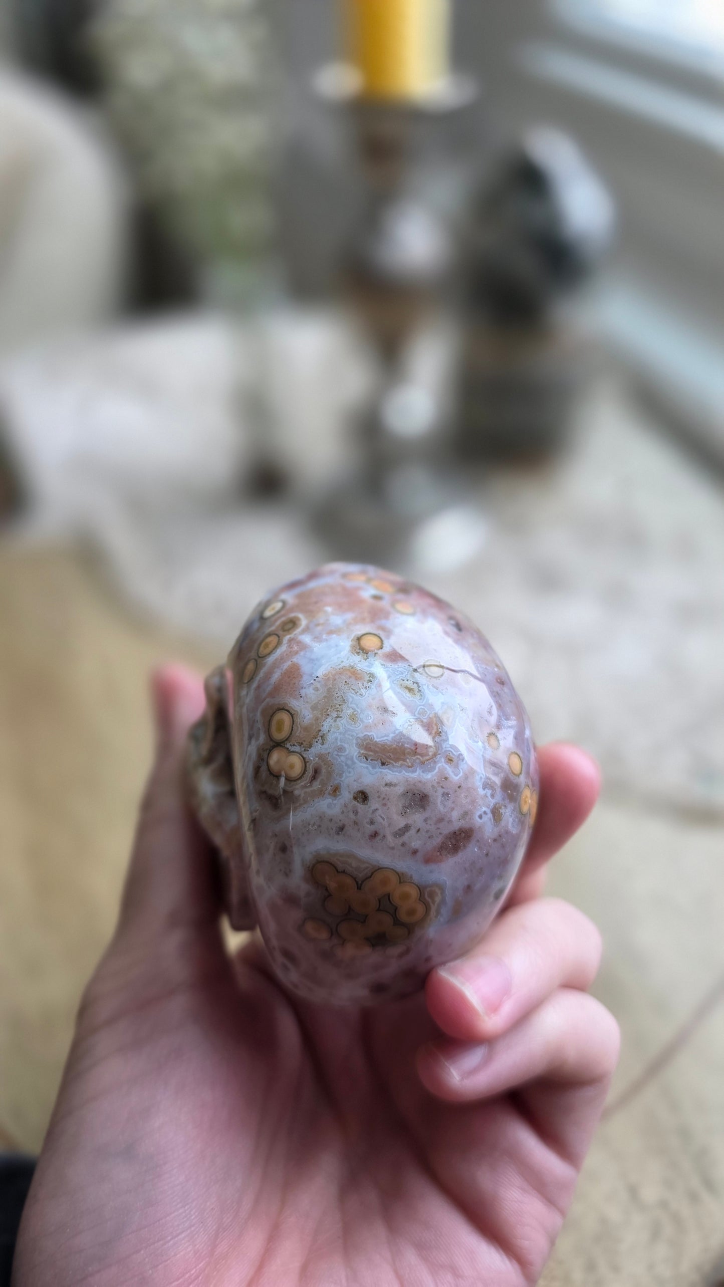 Ocean Jasper Skull 7