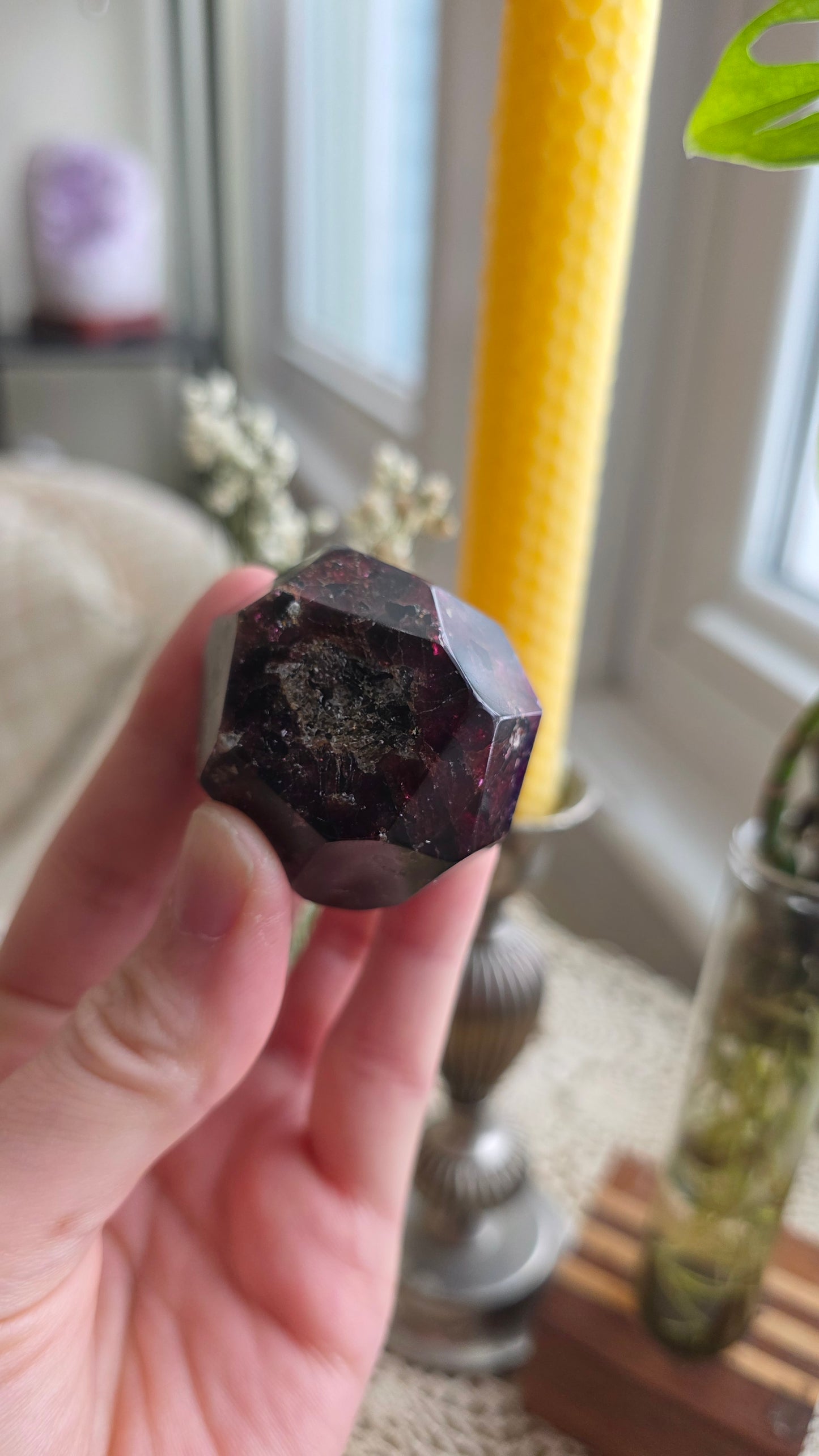 Raspberry Garnet Dodechahedron 4