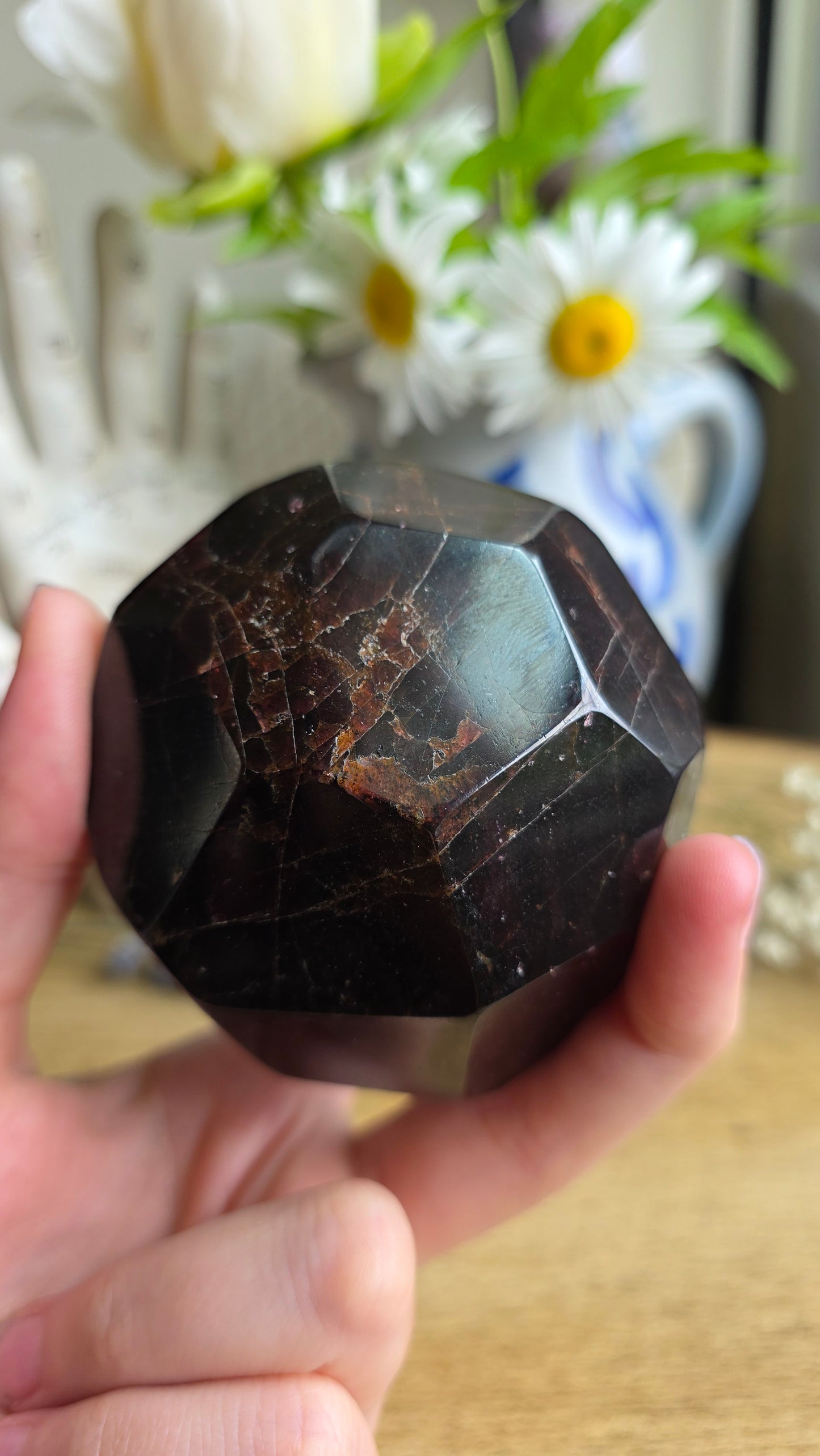 Garnet dodecahedron no.3