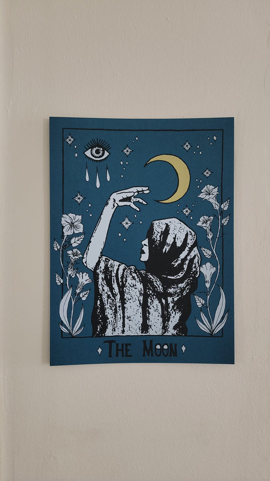 Limited! The Moon Original Drawing Screen Print