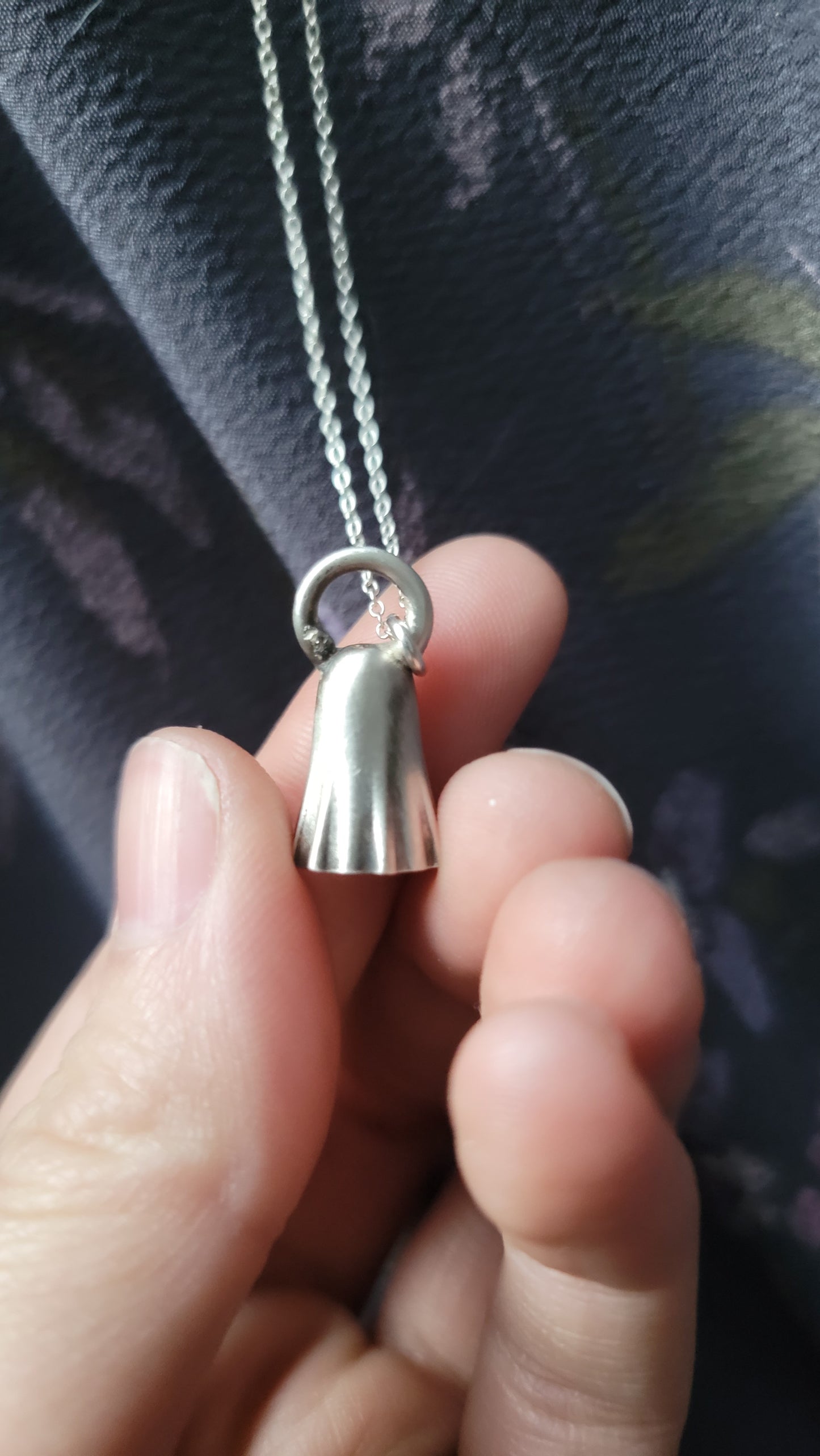 **PRE-ORDER** Solid Silver sheet ghost necklace.