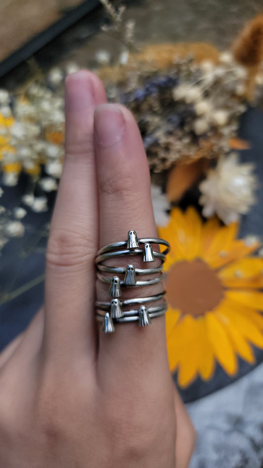 **Preorder** Mini sheet ghost silver ring