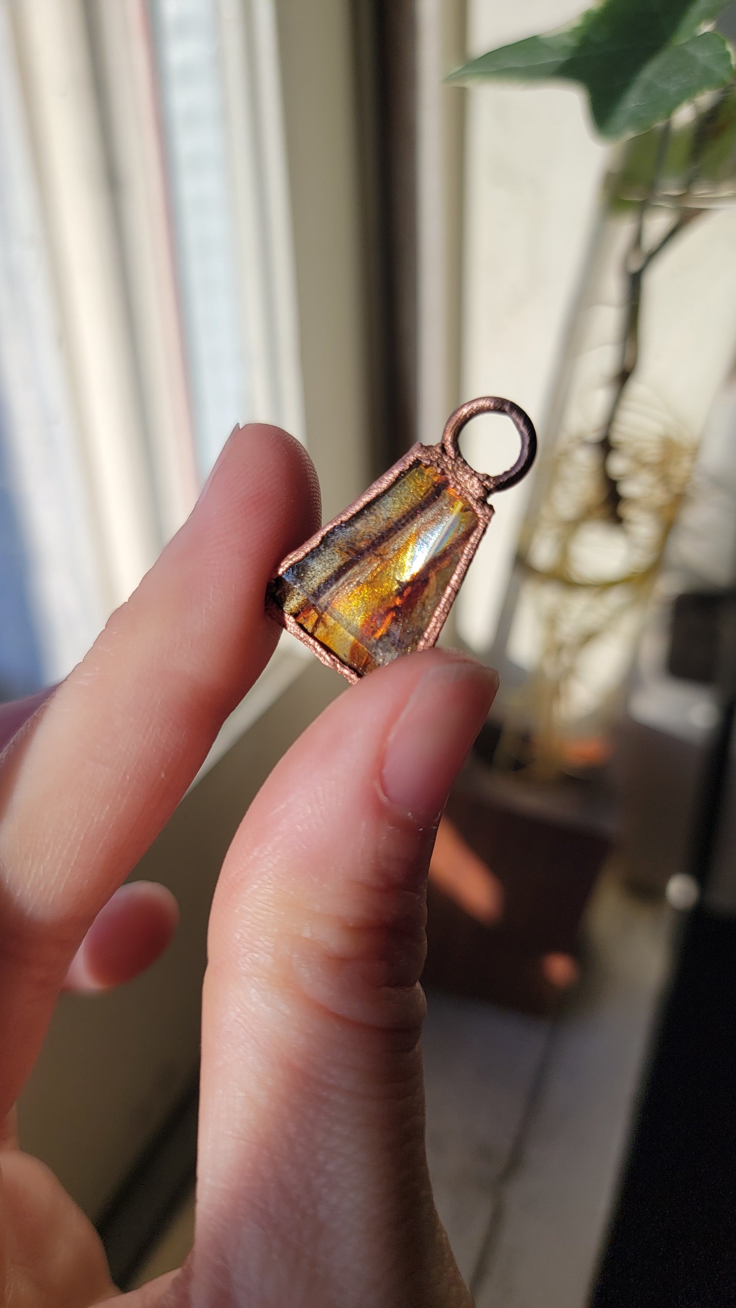 Gem Grade Sphalerite Copper Necklace