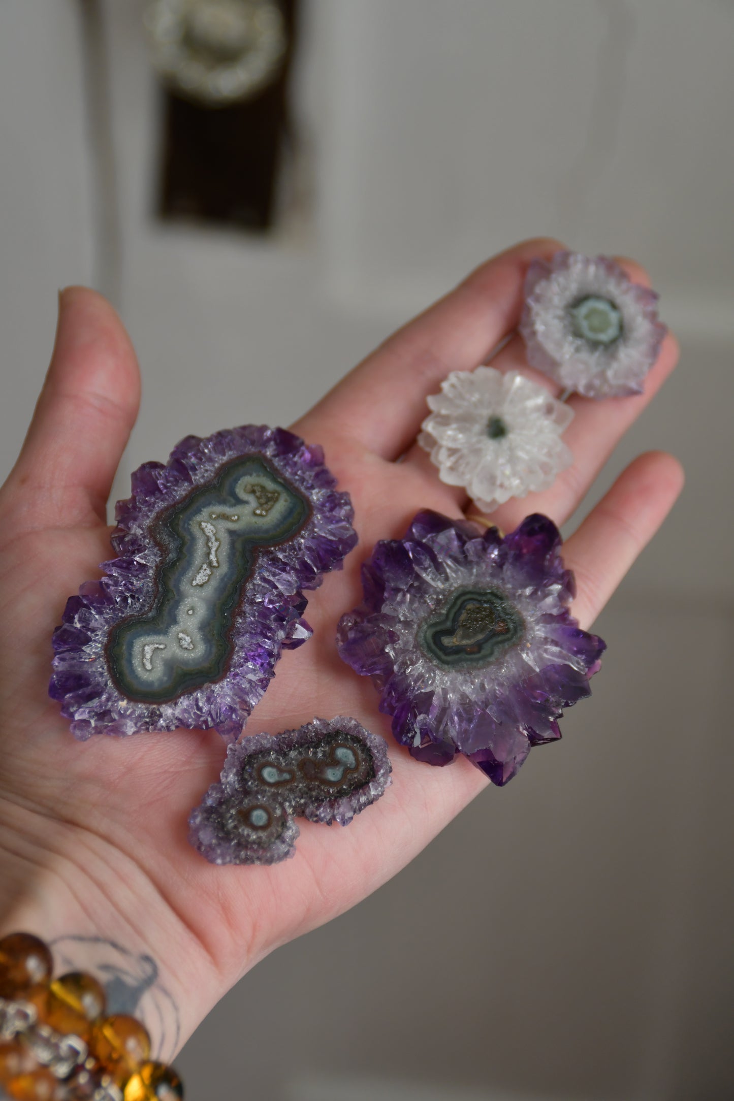 Amethyst Flower Slices