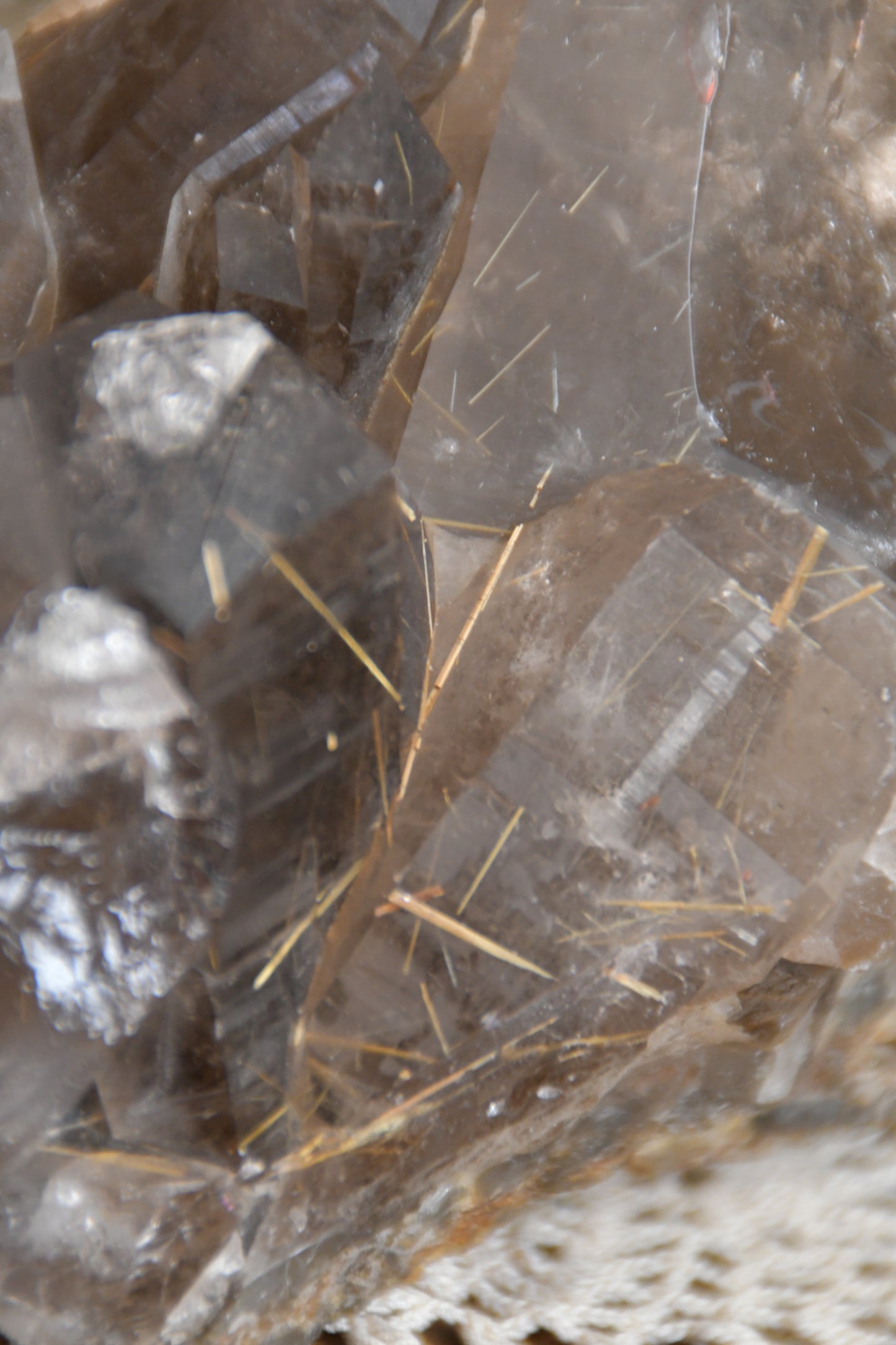 Large Statement Smokey Rutilated Quartz Cluster