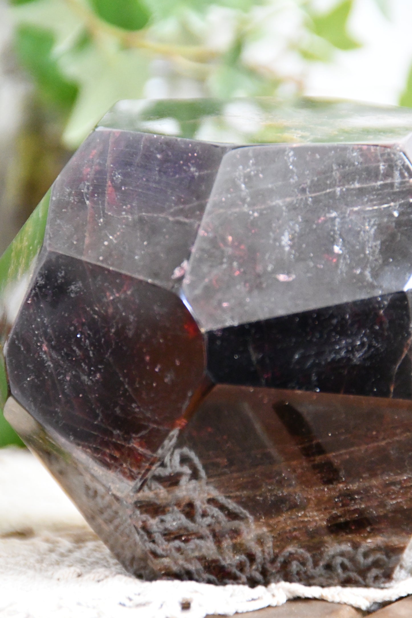 Large Polished Garnet Dodecahedron