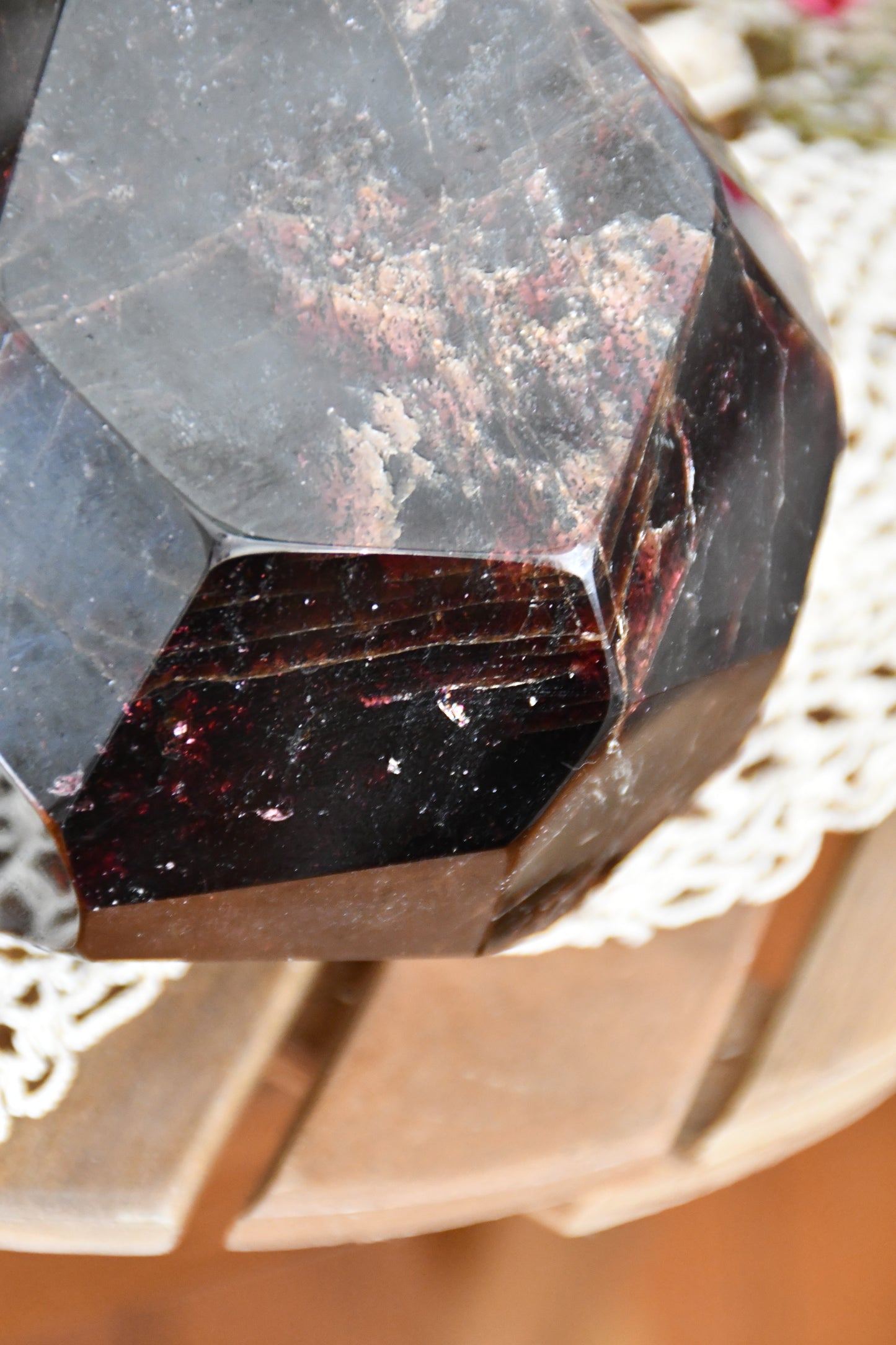 Large Polished Garnet Dodecahedron