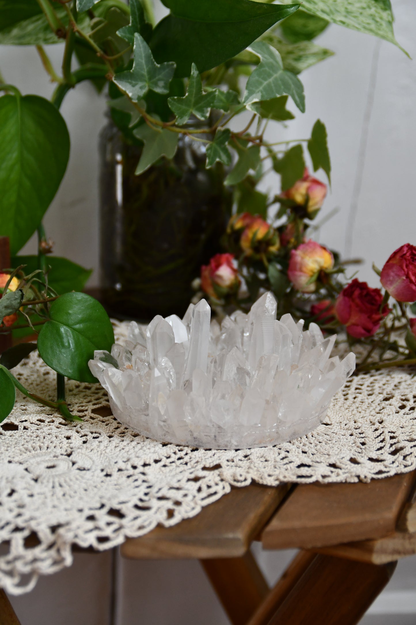 Lemurian Quartz Point Candle Holders