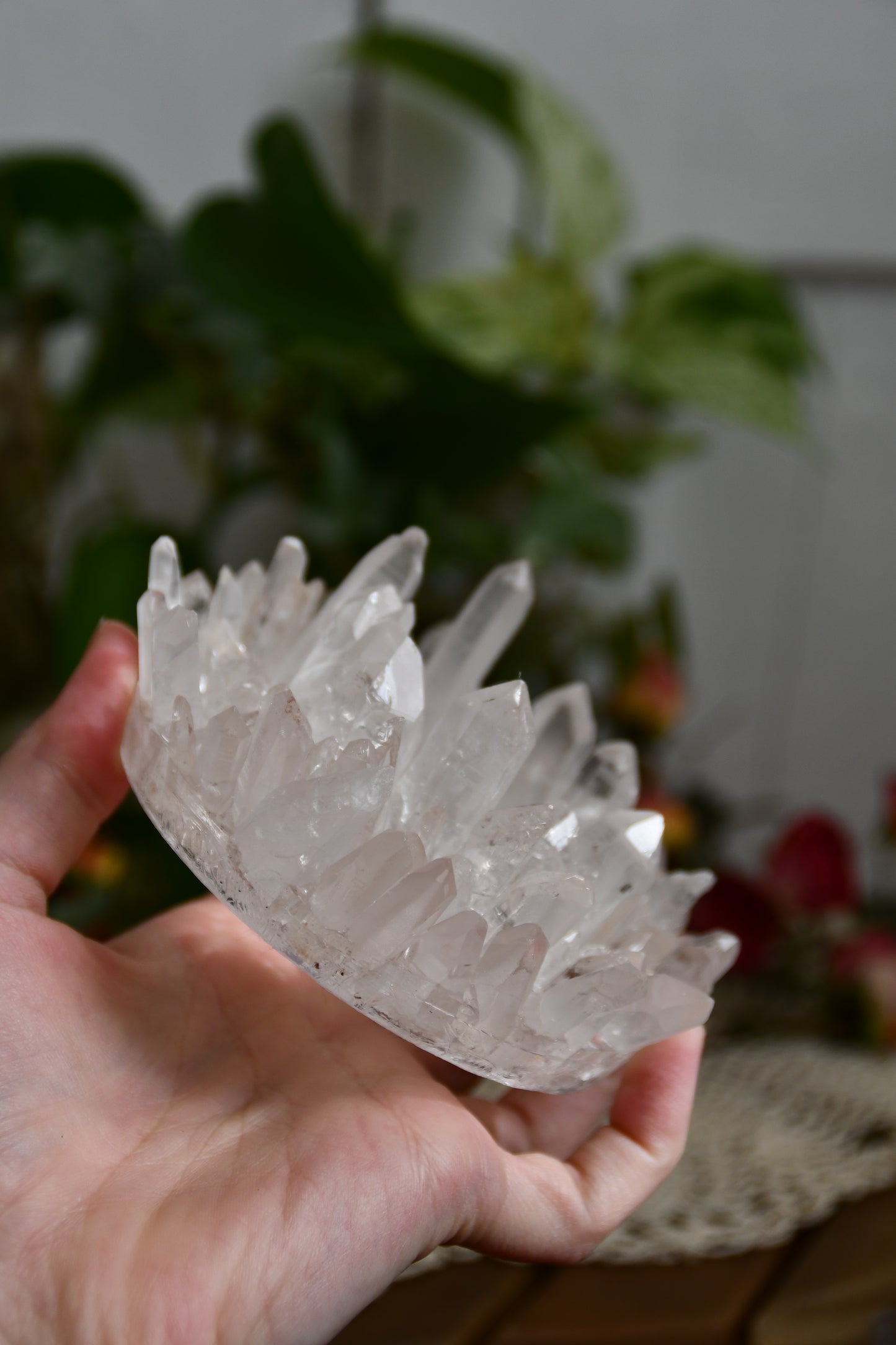 Lemurian Quartz Point Candle Holders