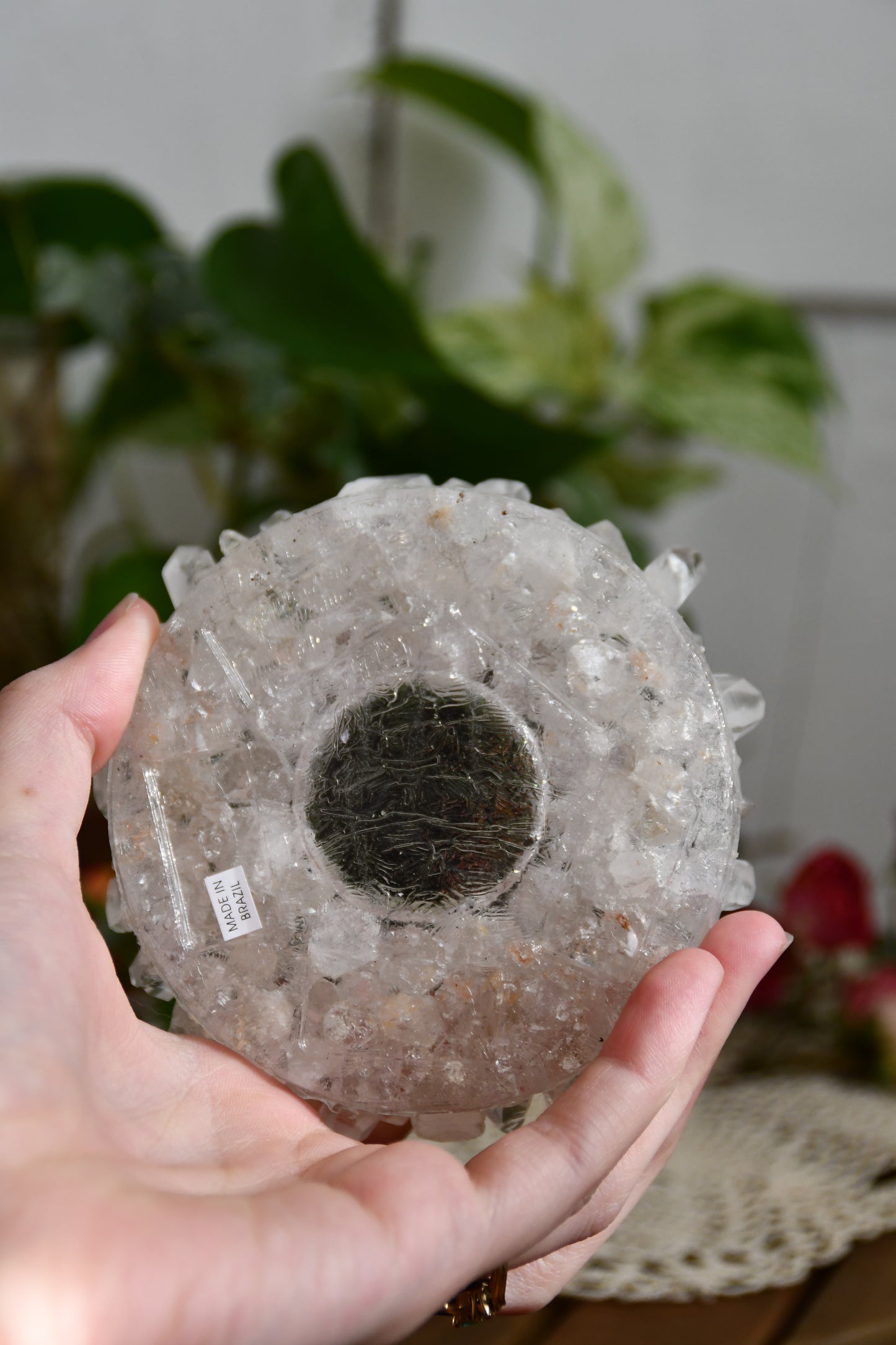 Lemurian Quartz Point Candle Holders