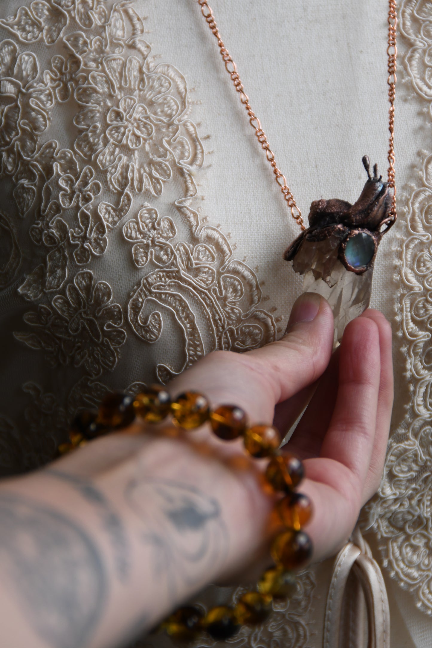 Relics: The Journey Story Weaver Copper Necklace