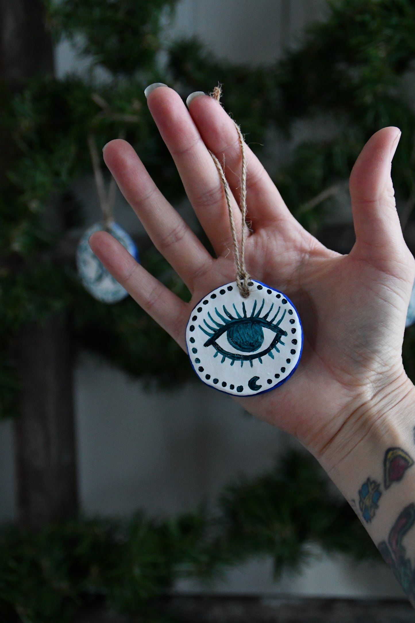 Hand Painted Polymer Clay Simple Ornaments