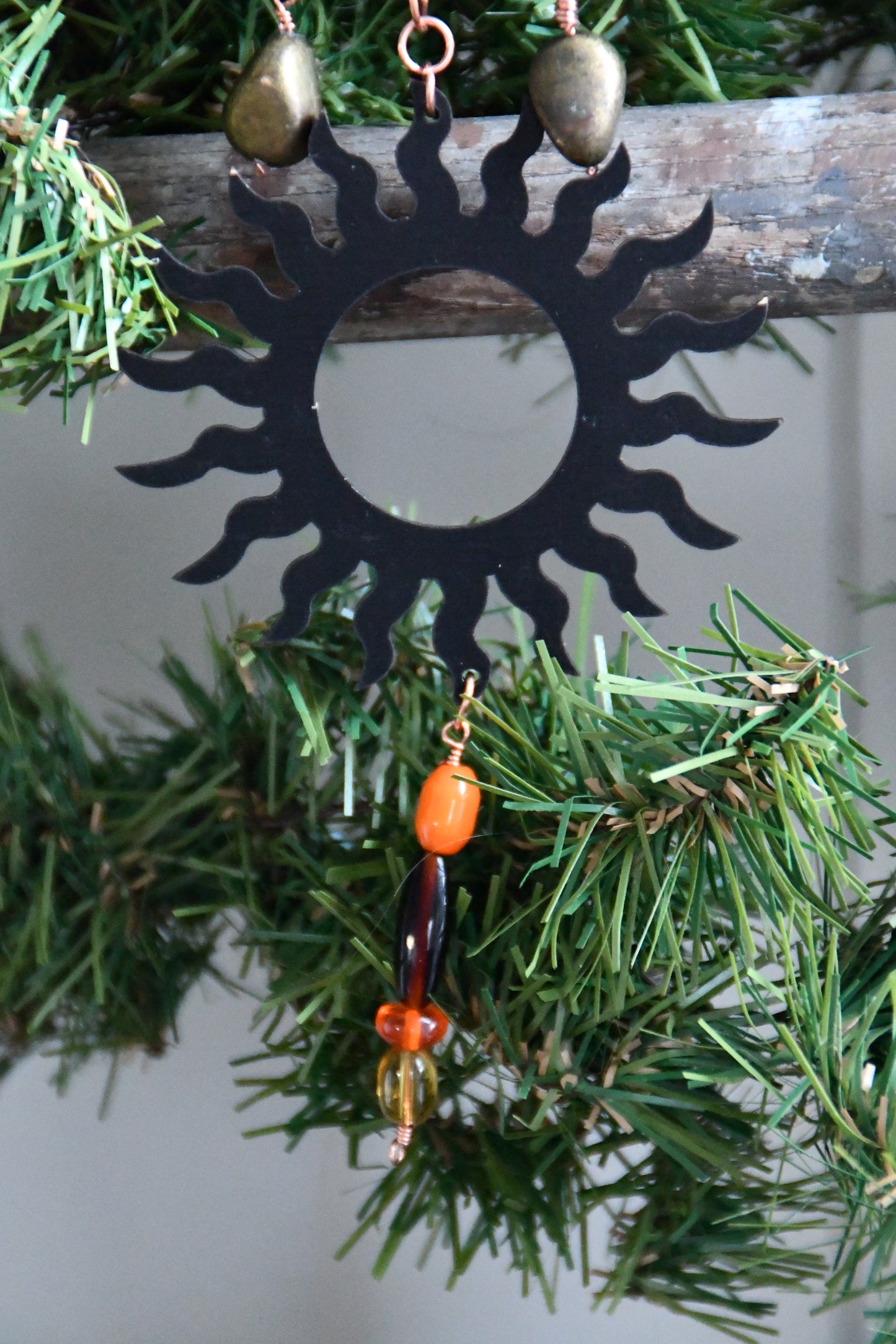 The Peaceful Sun Hand painted Ornament