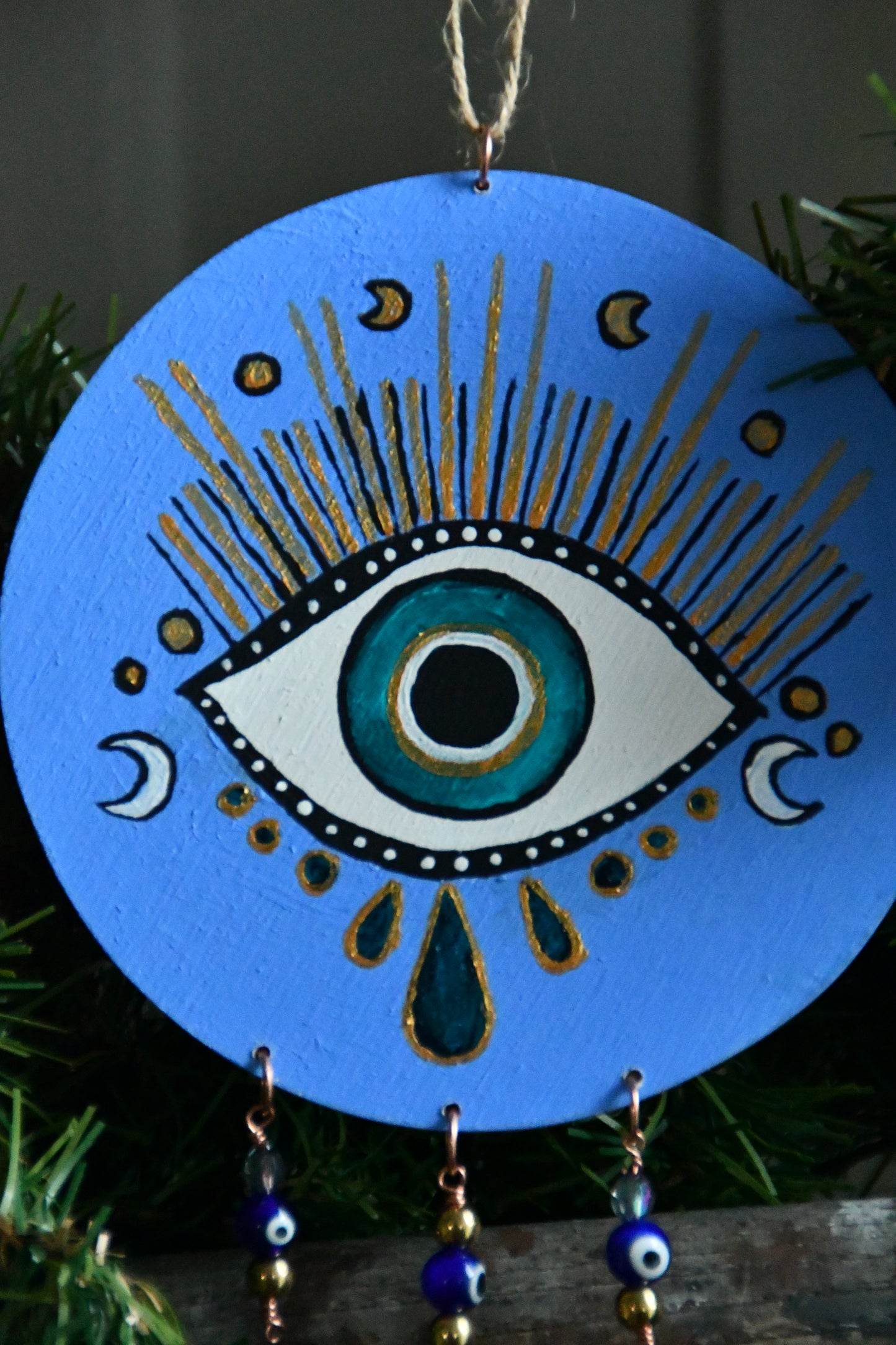 Protective Eye Hand Painted Ornament