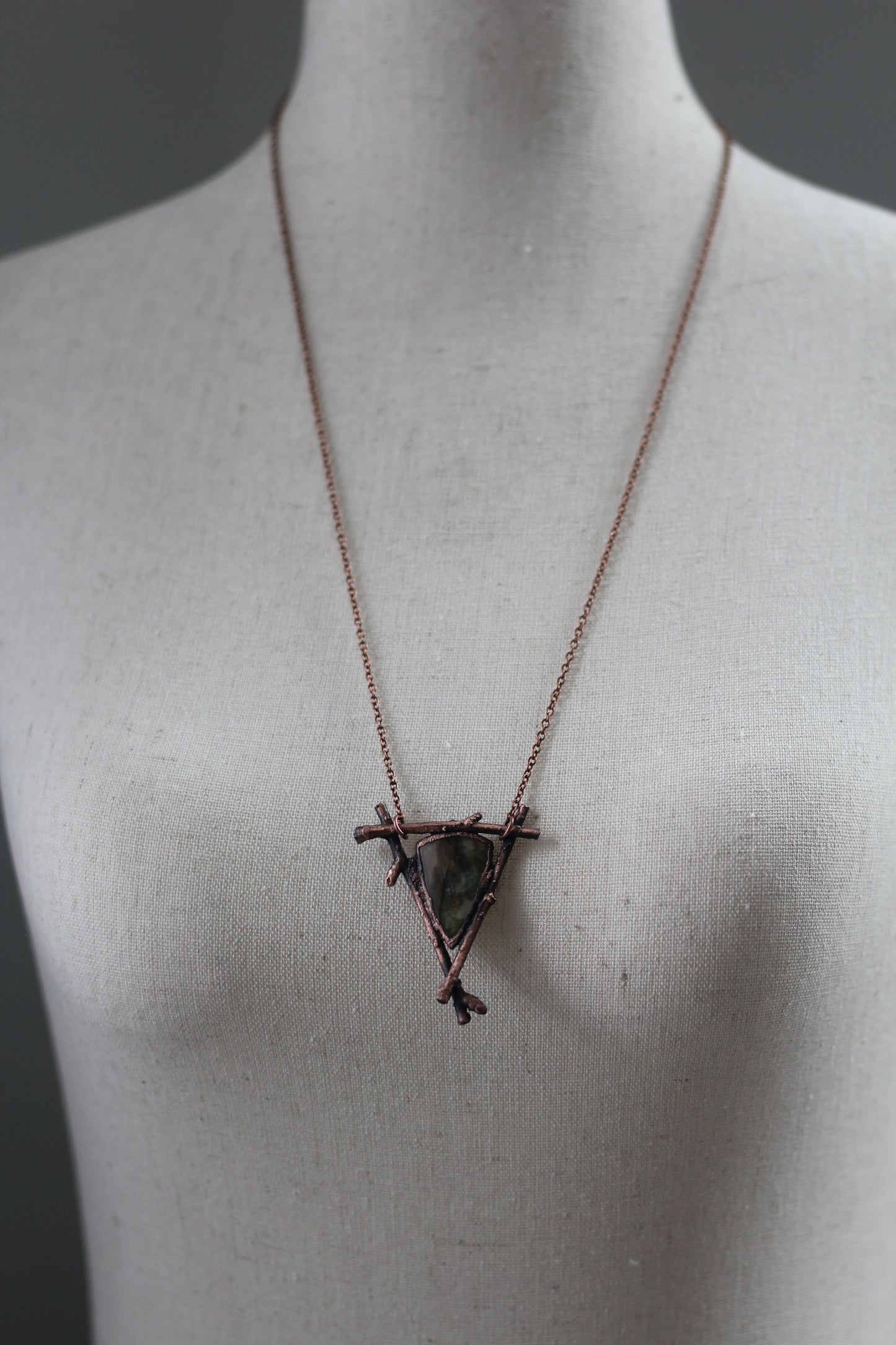 Rooted: Garden Quartz Copper Necklace