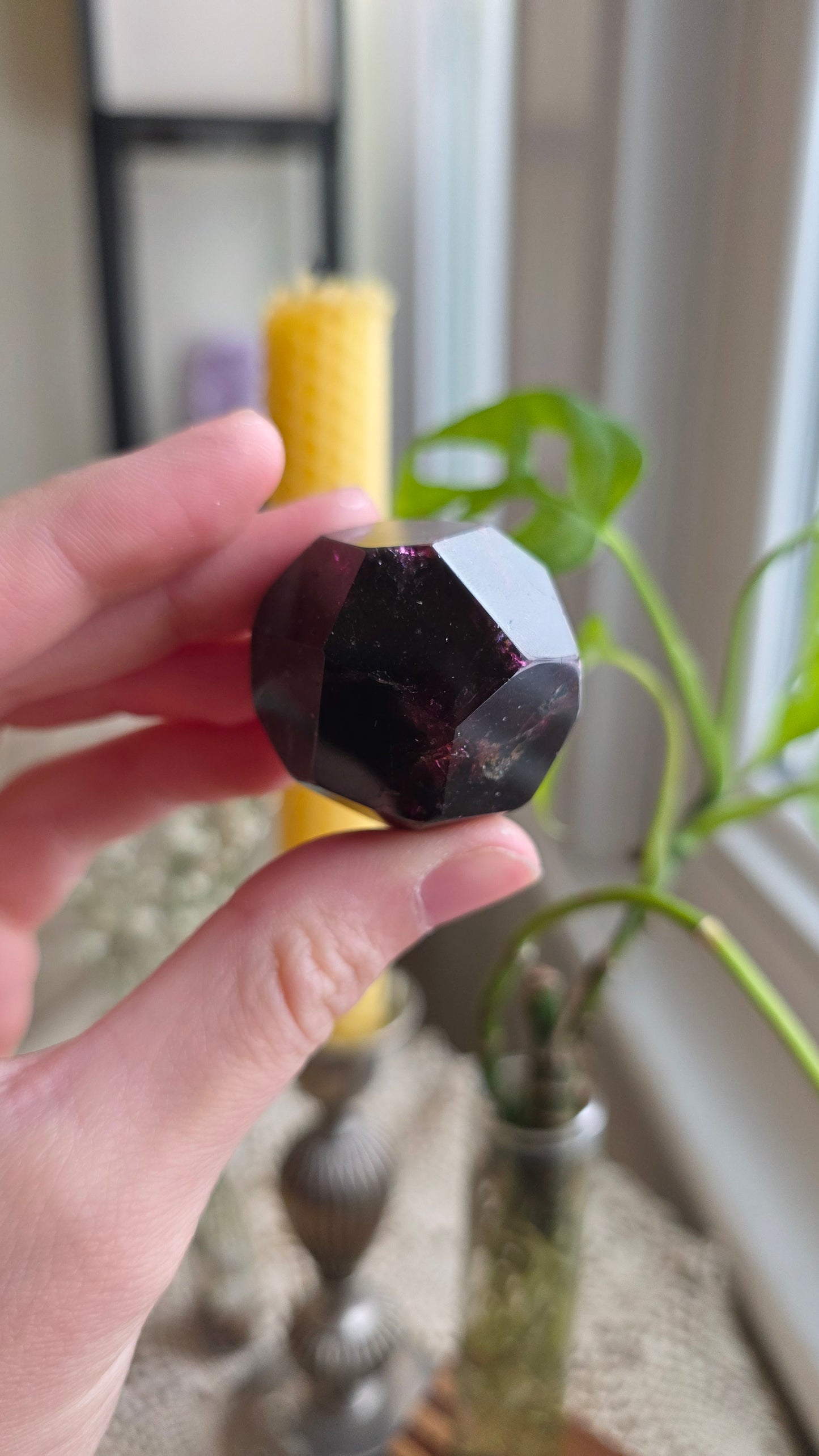 Raspberry Garnet Dodechahedron 14