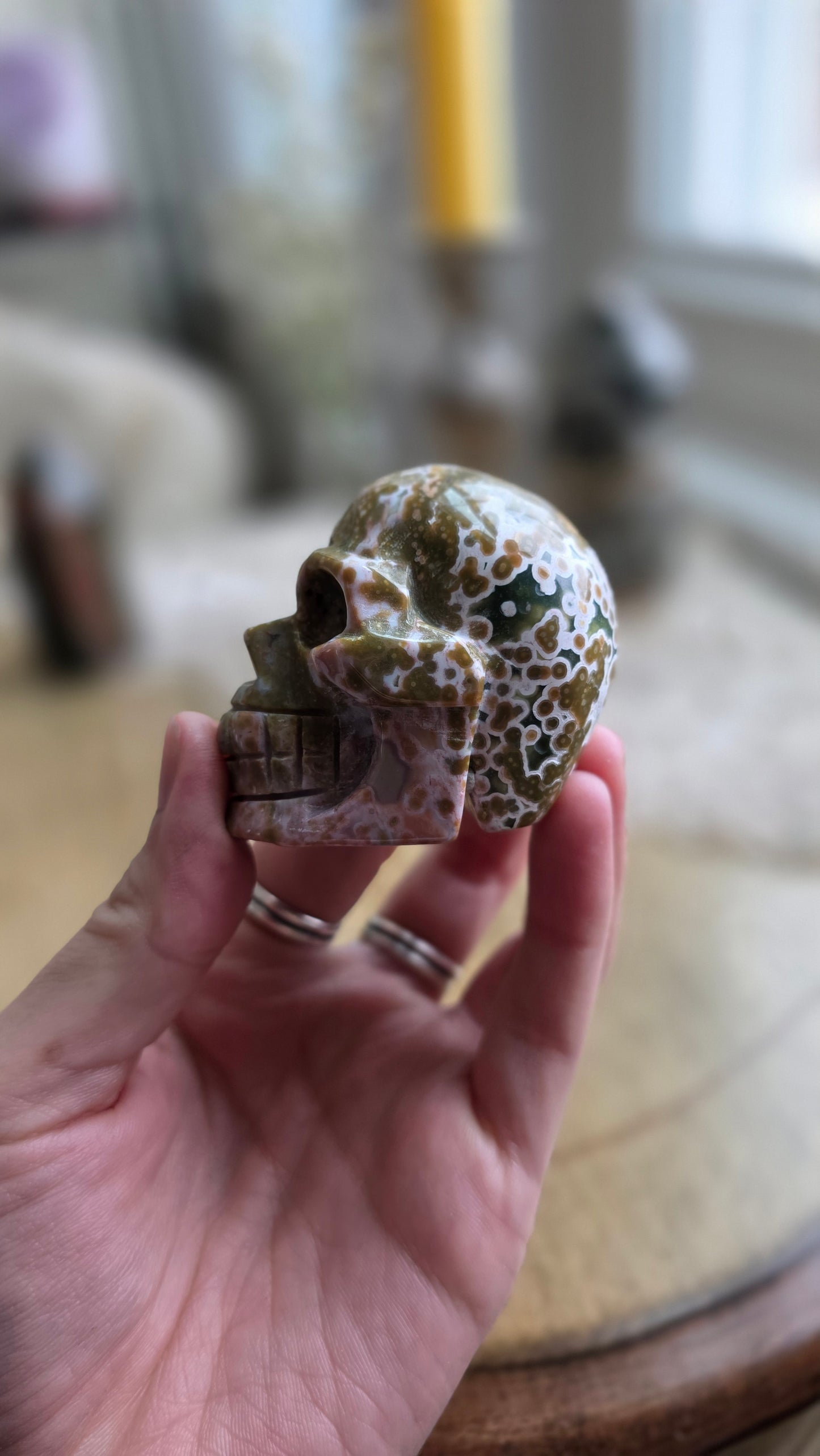 Ocean Jasper Skull 2