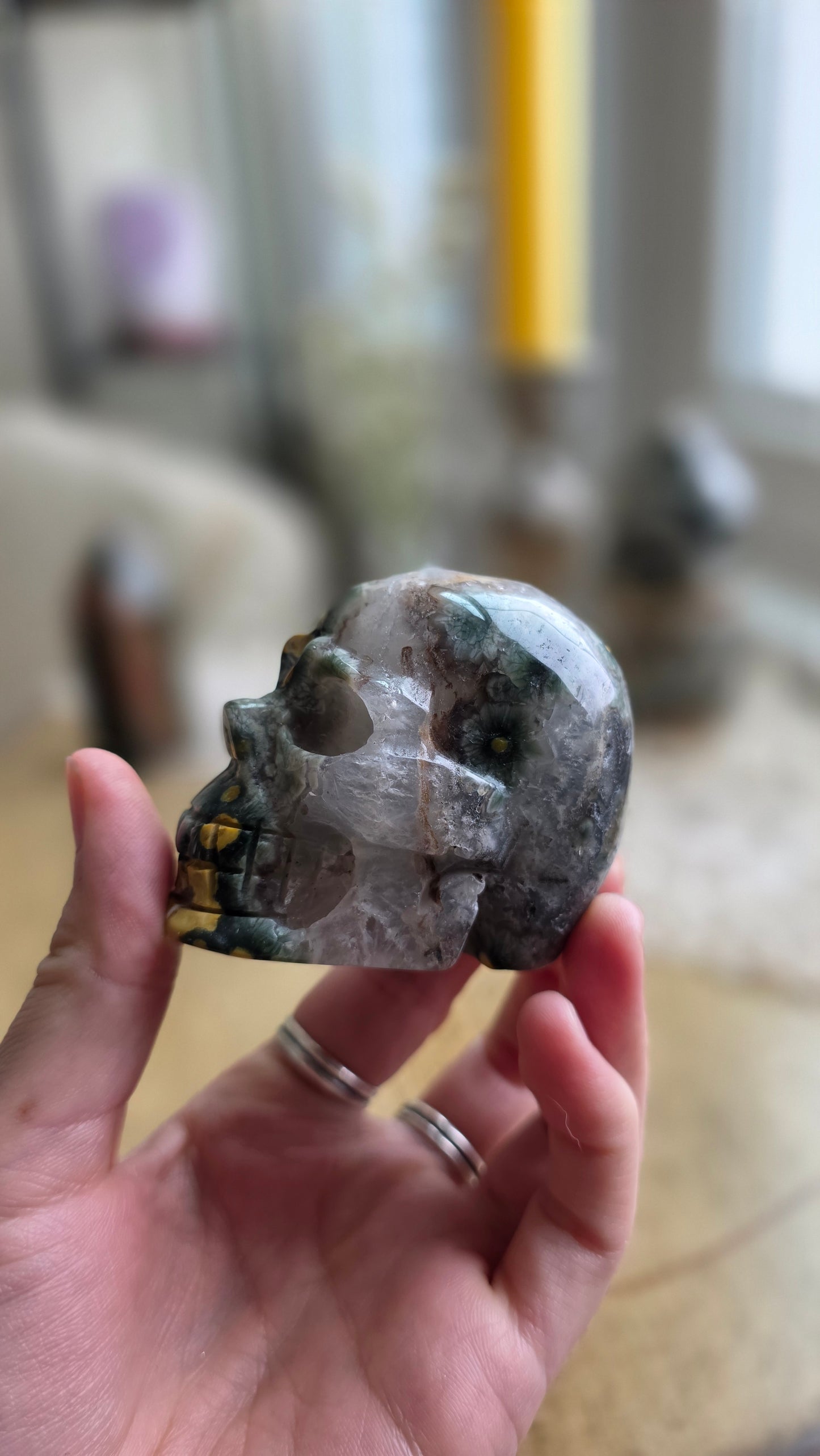 Ocean Jasper Skull 4
