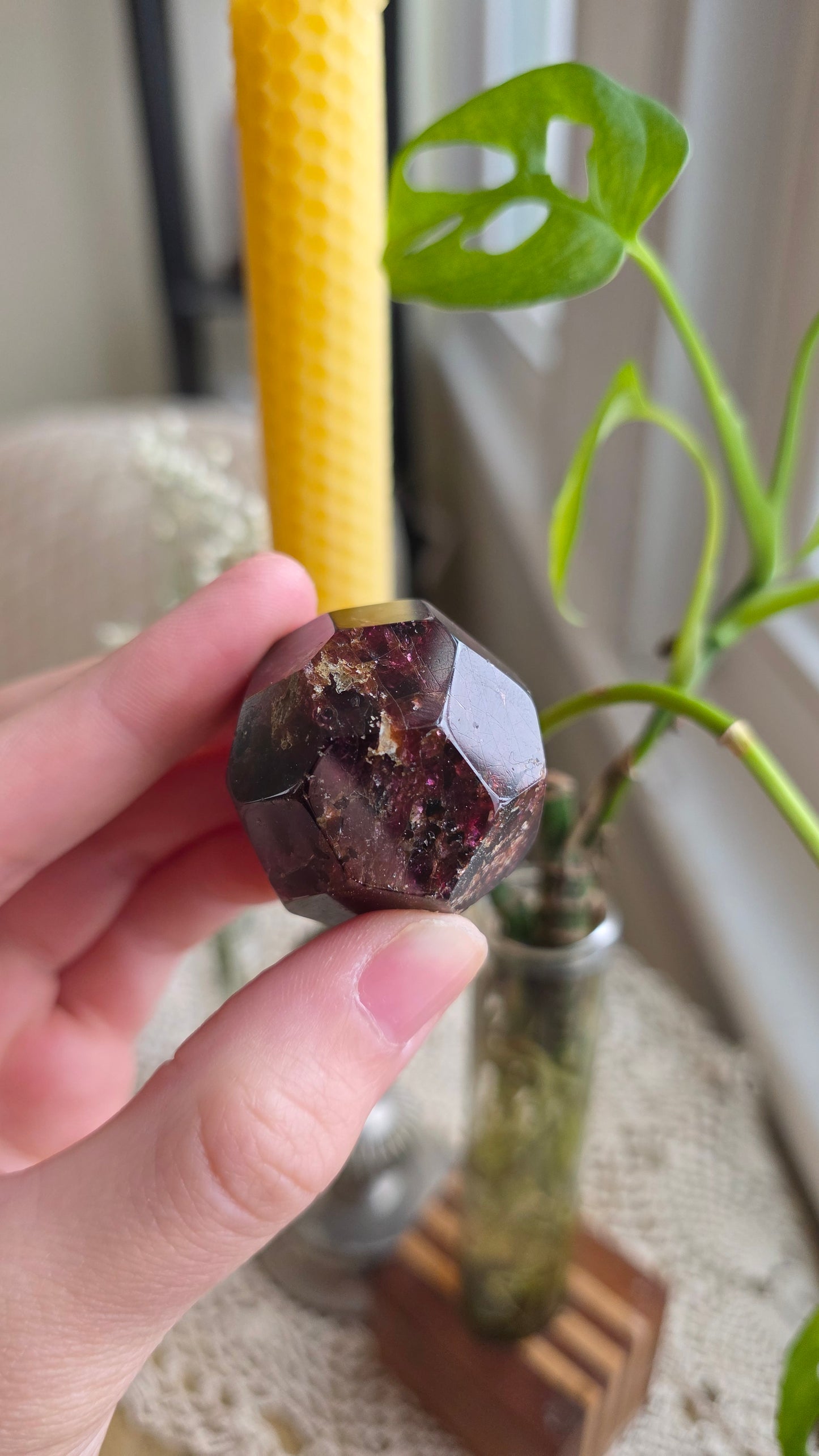 Raspberry Garnet Dodechahedron 11