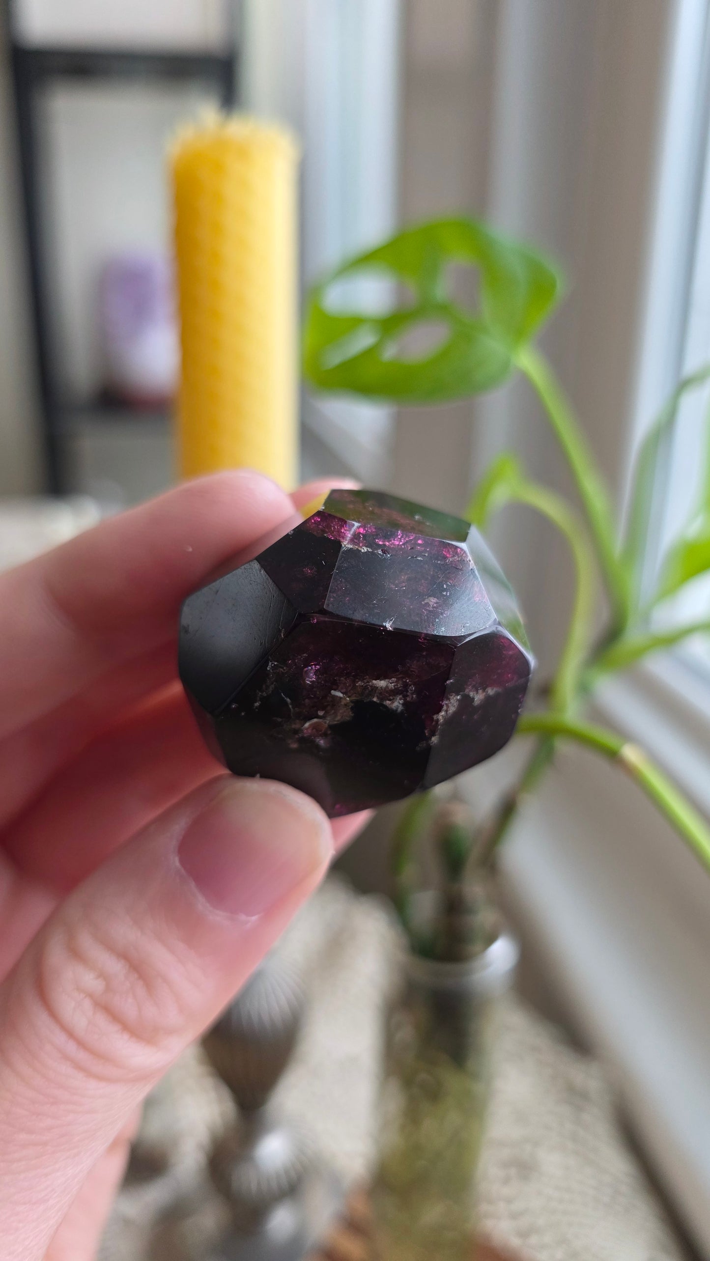 Raspberry Garnet Dodechahedron 14