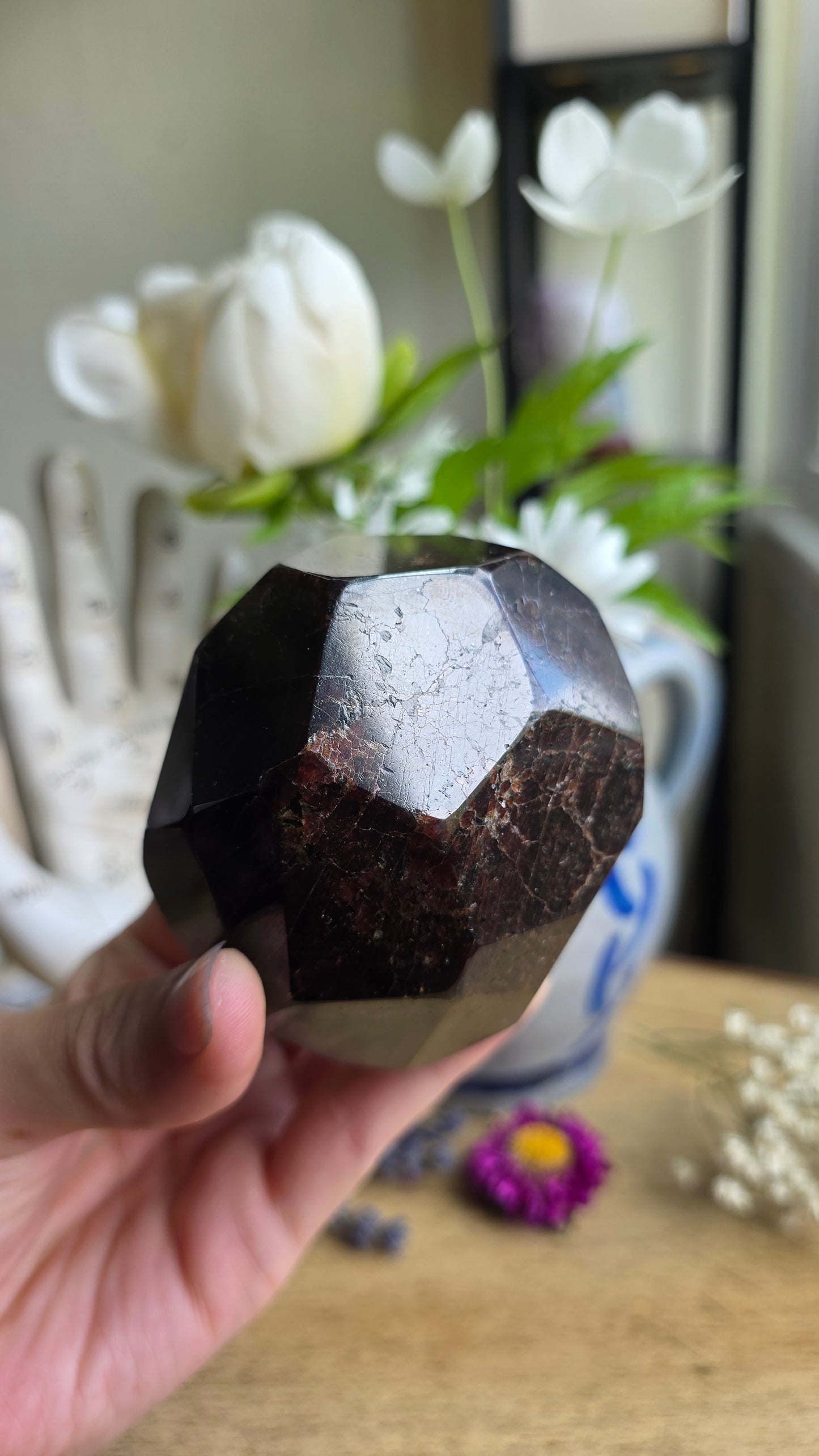 Garnet dodecahedron No.2