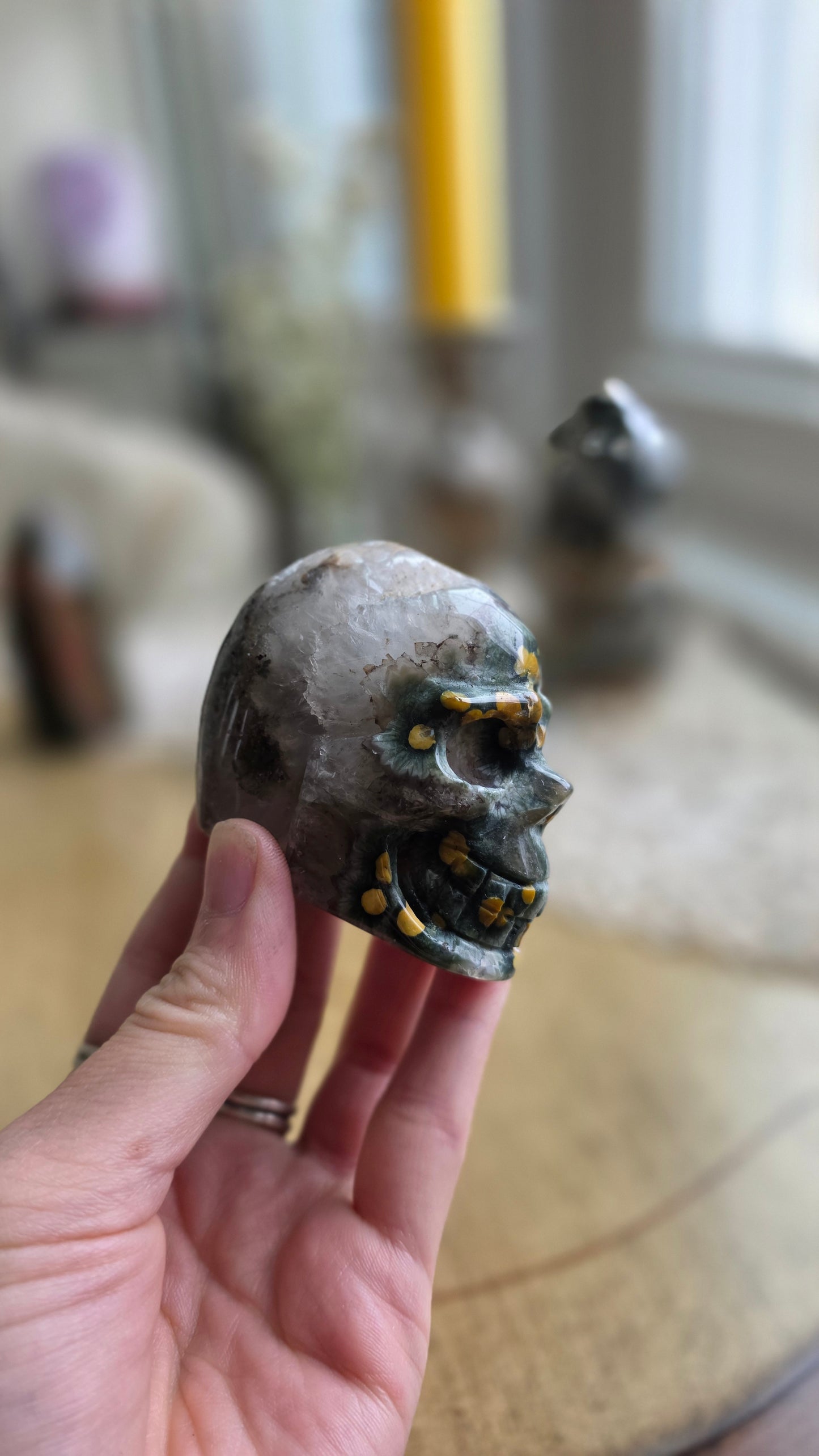 Ocean Jasper Skull 4