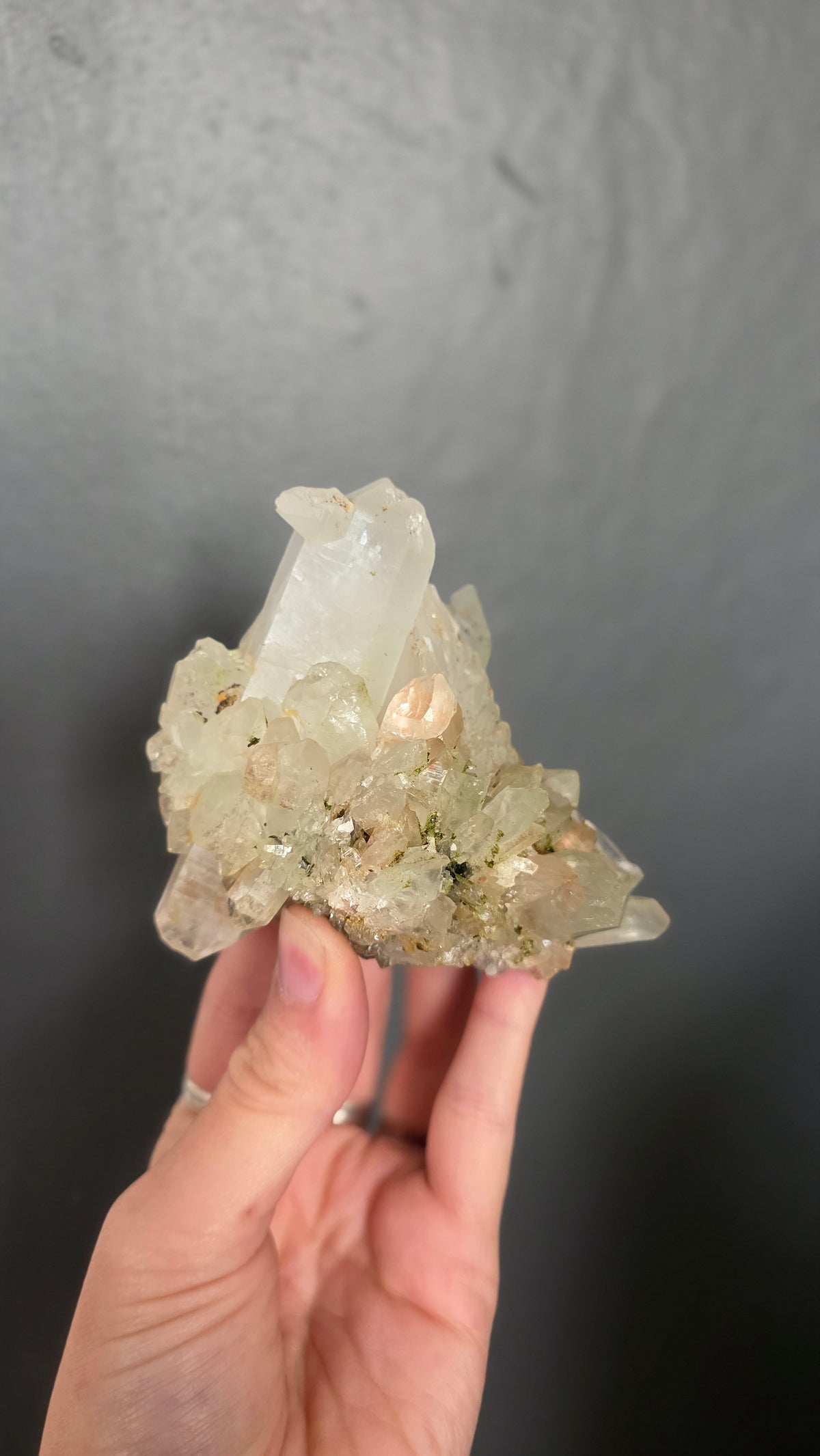 Epidote in Quartz