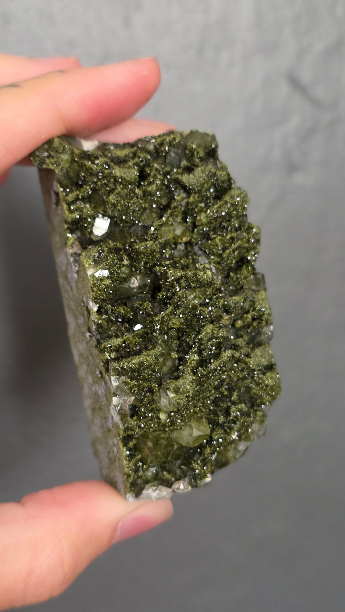 Epidote in Quartz