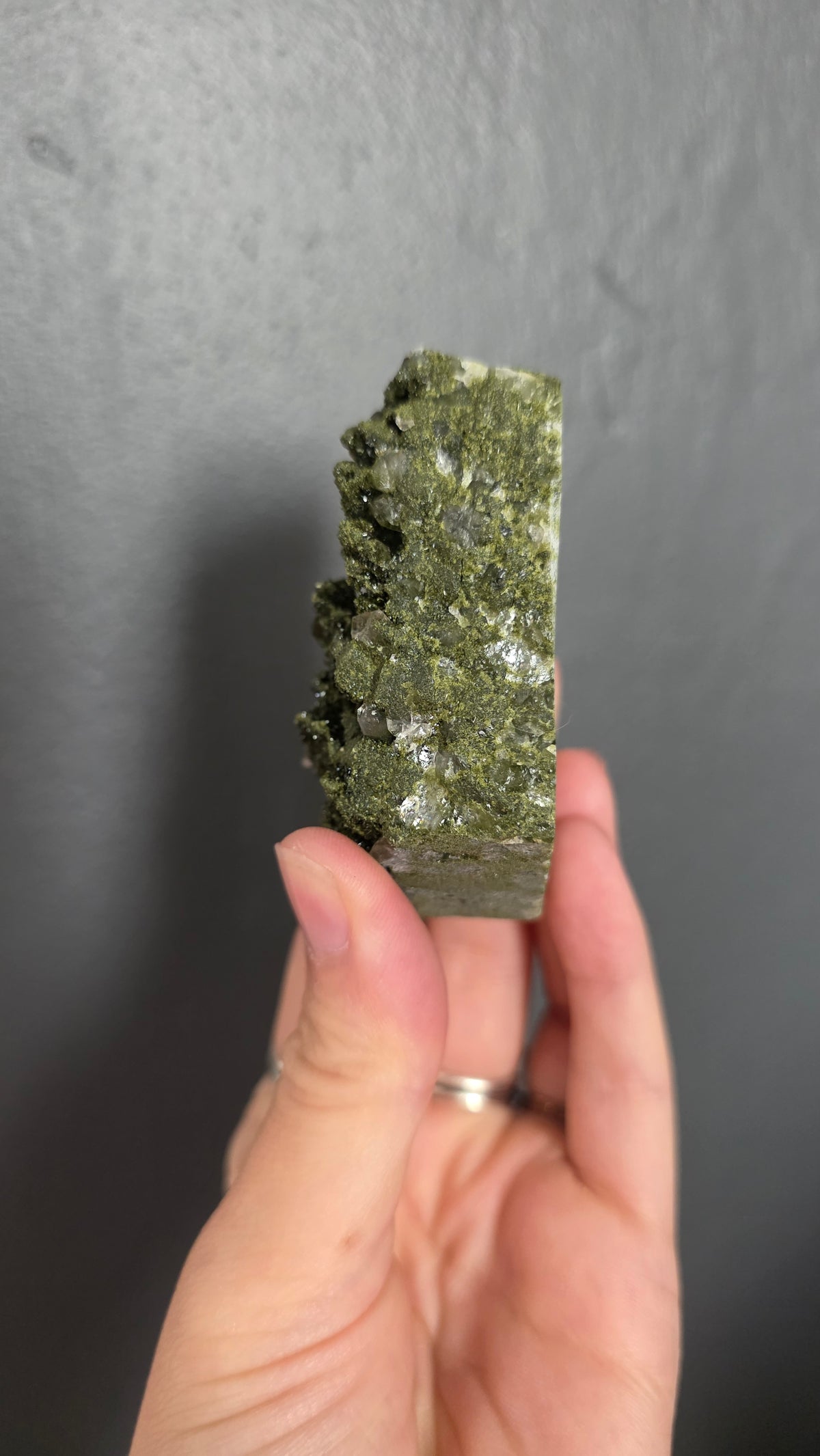 Epidote in Quartz