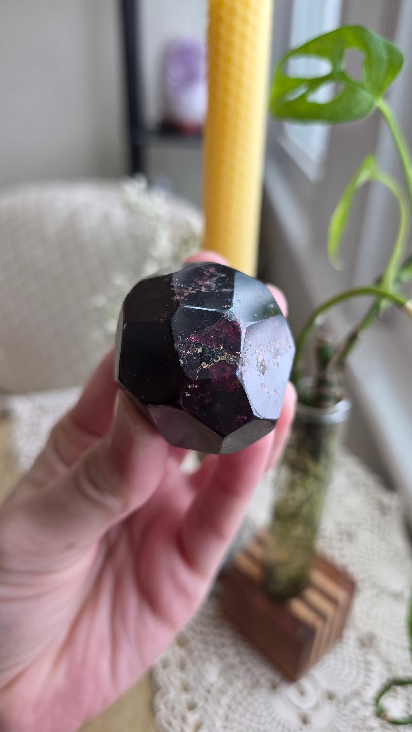 Raspberry Garnet Dodechahedron 1