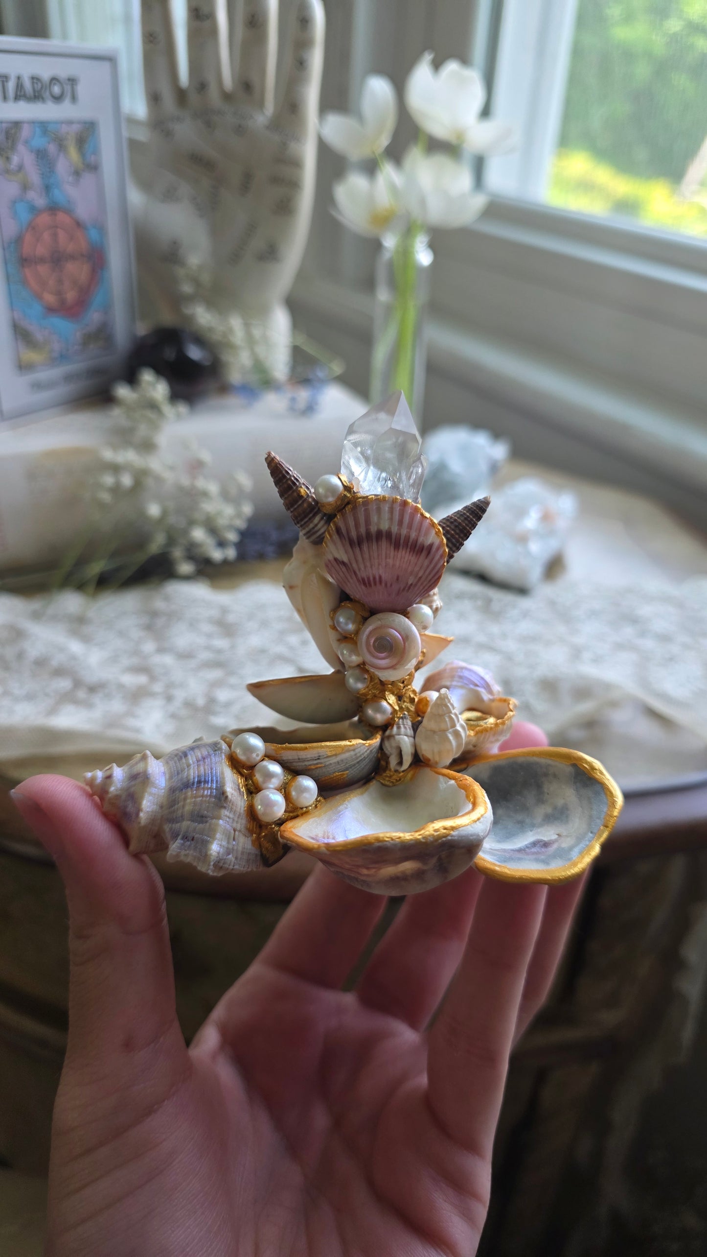 Aphrodite Real Shell Offering/Trinket Dish