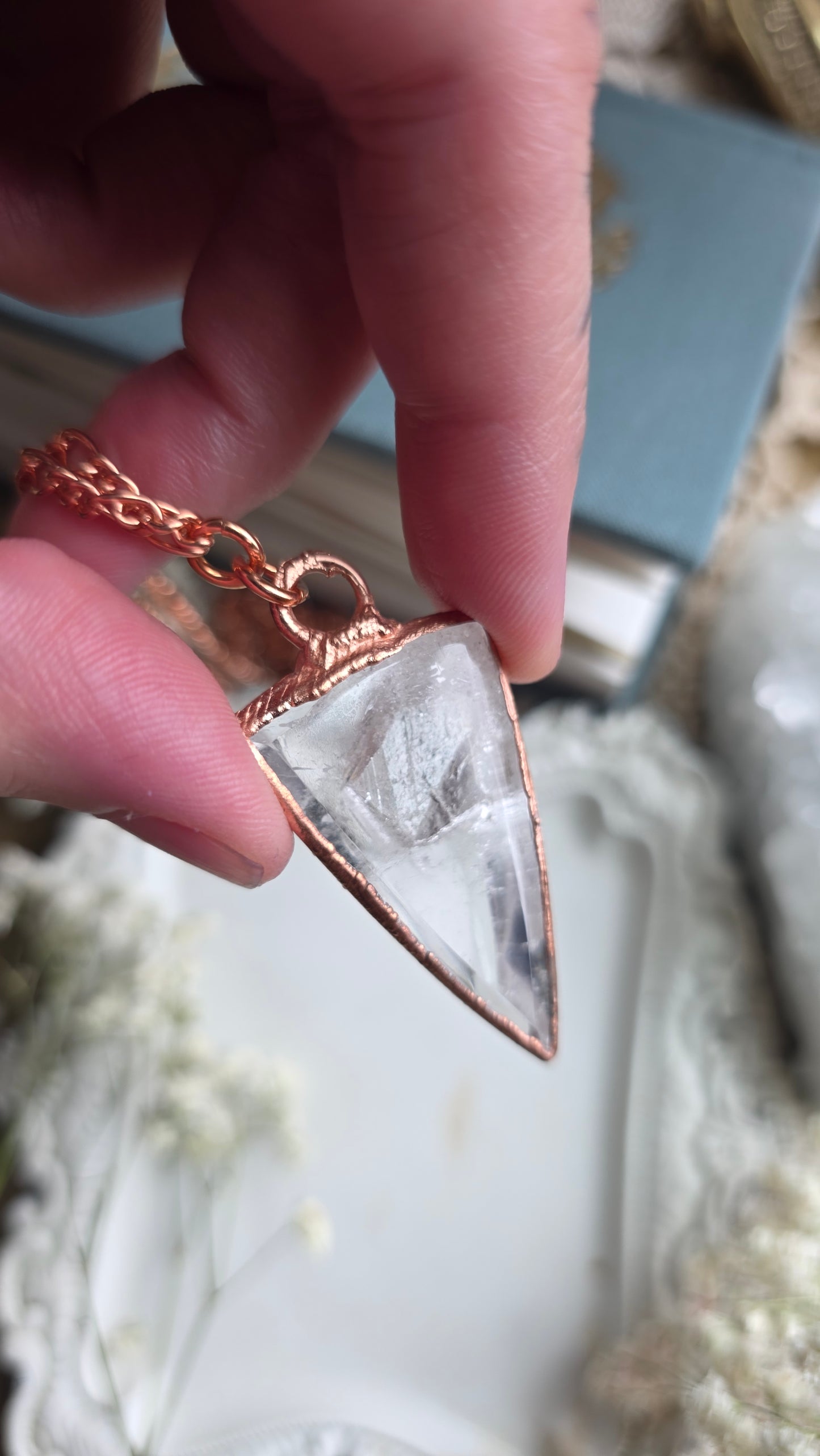 Manifestation Quartz Copper Necklace