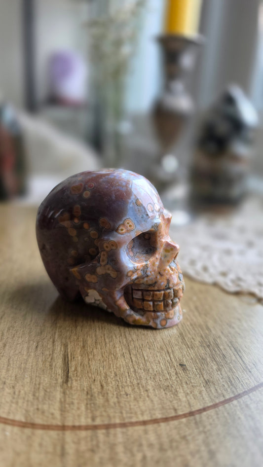 Ocean Jasper Skull 7
