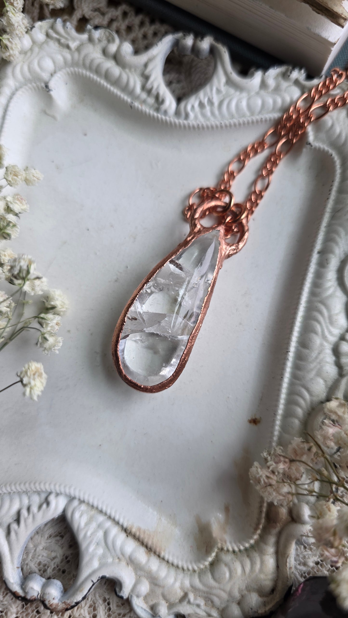 Manifestation Quartz Copper Necklace